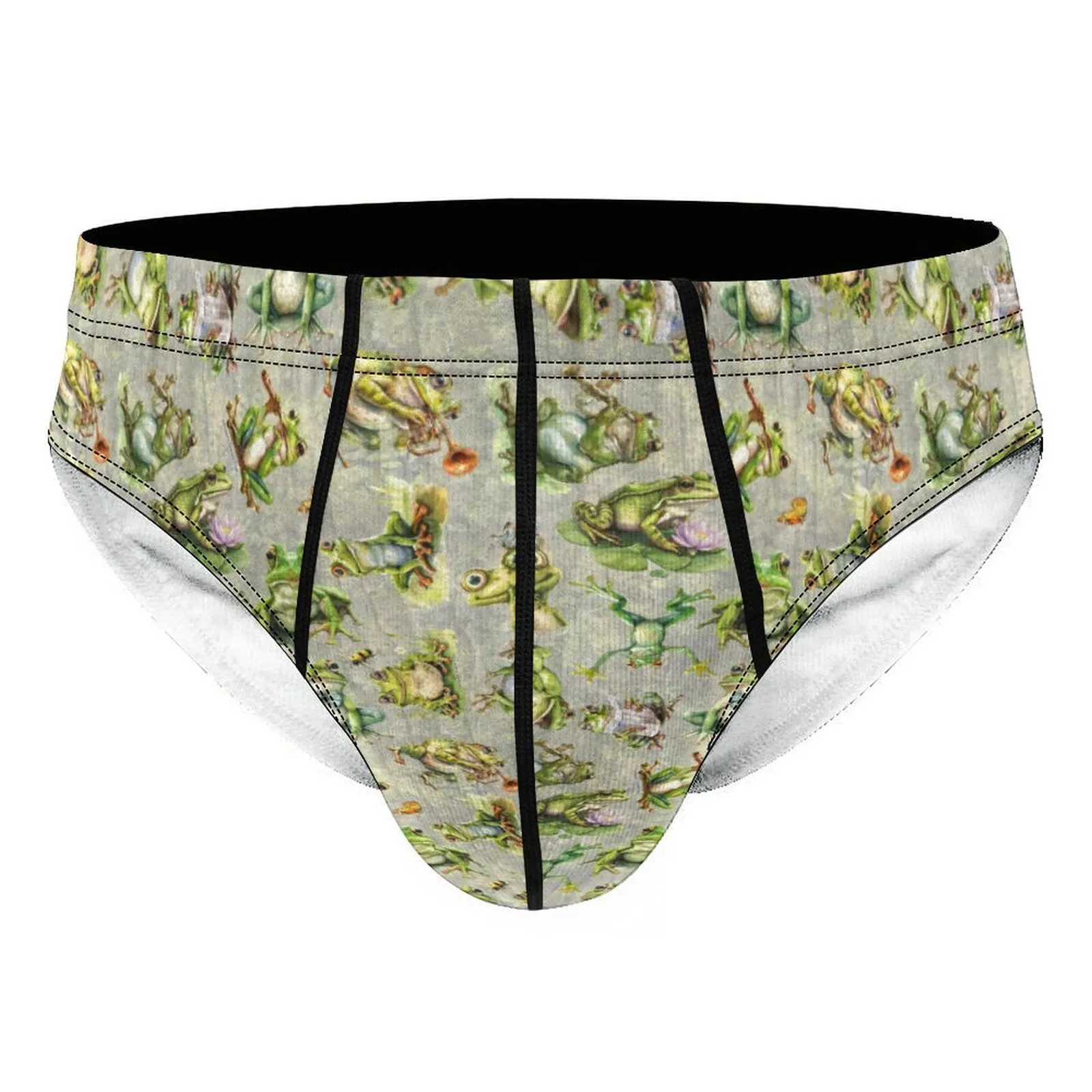 1 Animal (10) Designs Milk Silk Men's Briefs