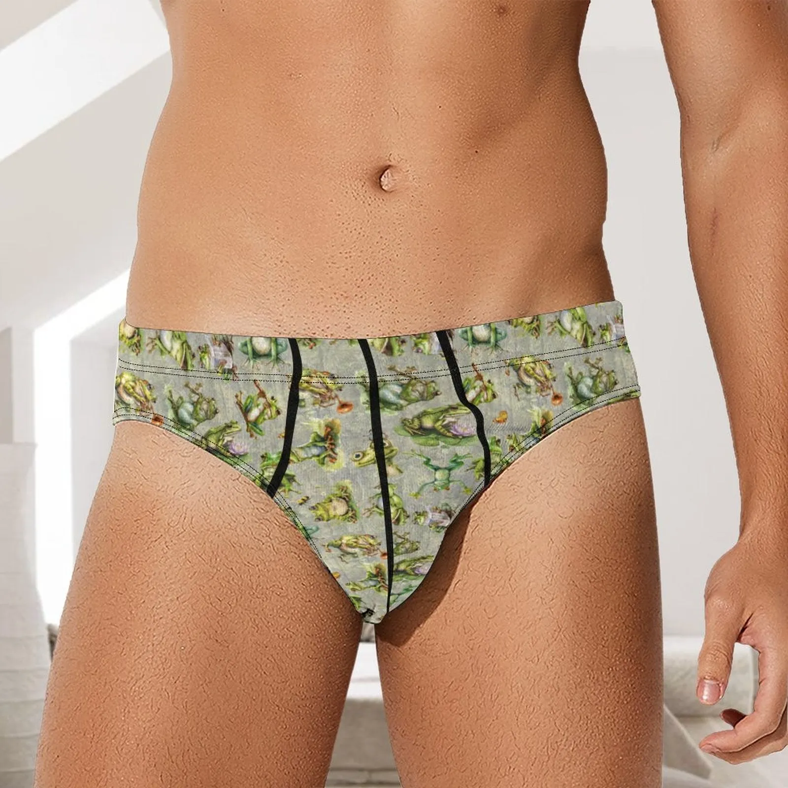 1 Animal (10) Designs Milk Silk Men's Briefs