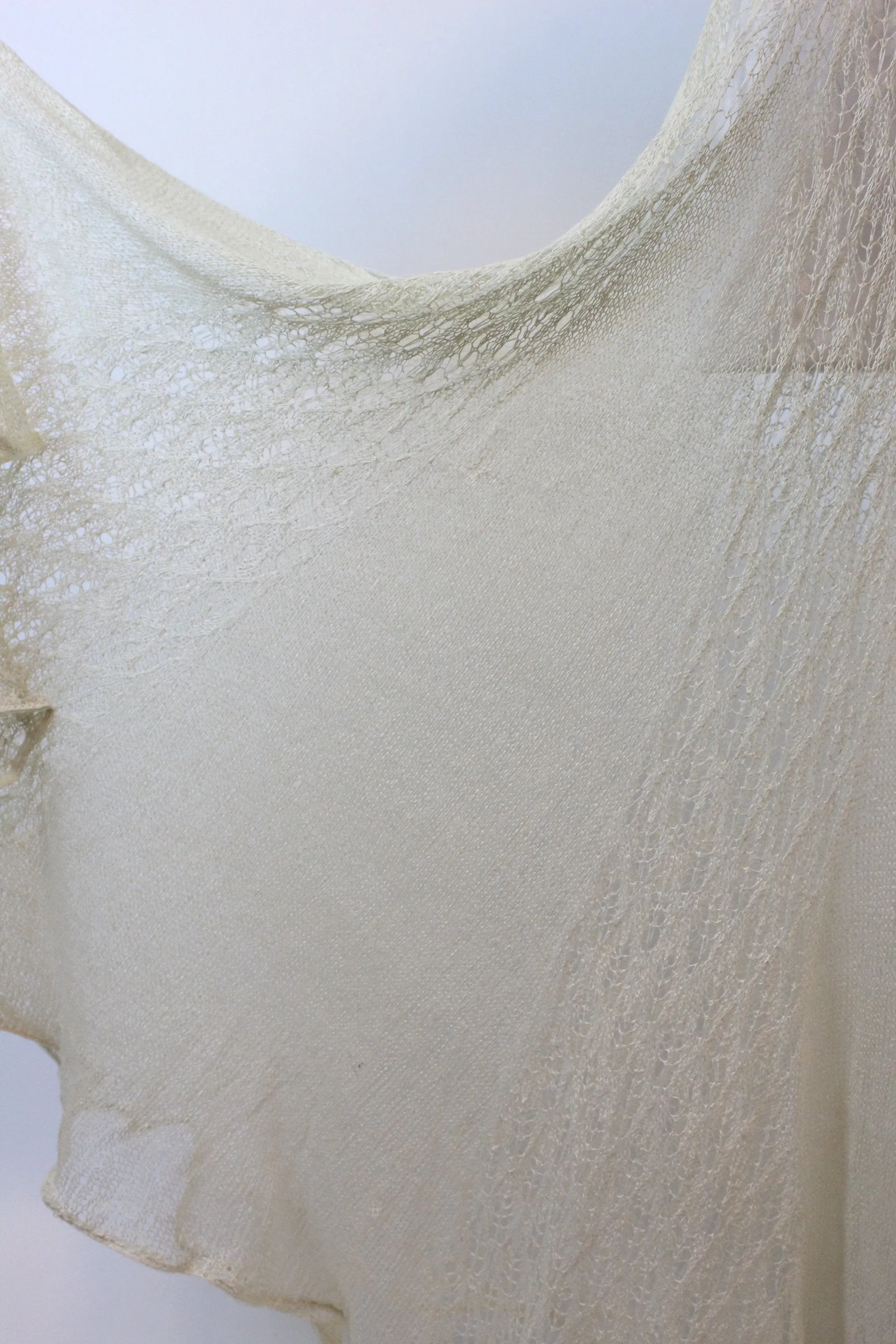 1930s spiderweb lace knit dress small medium | new spring