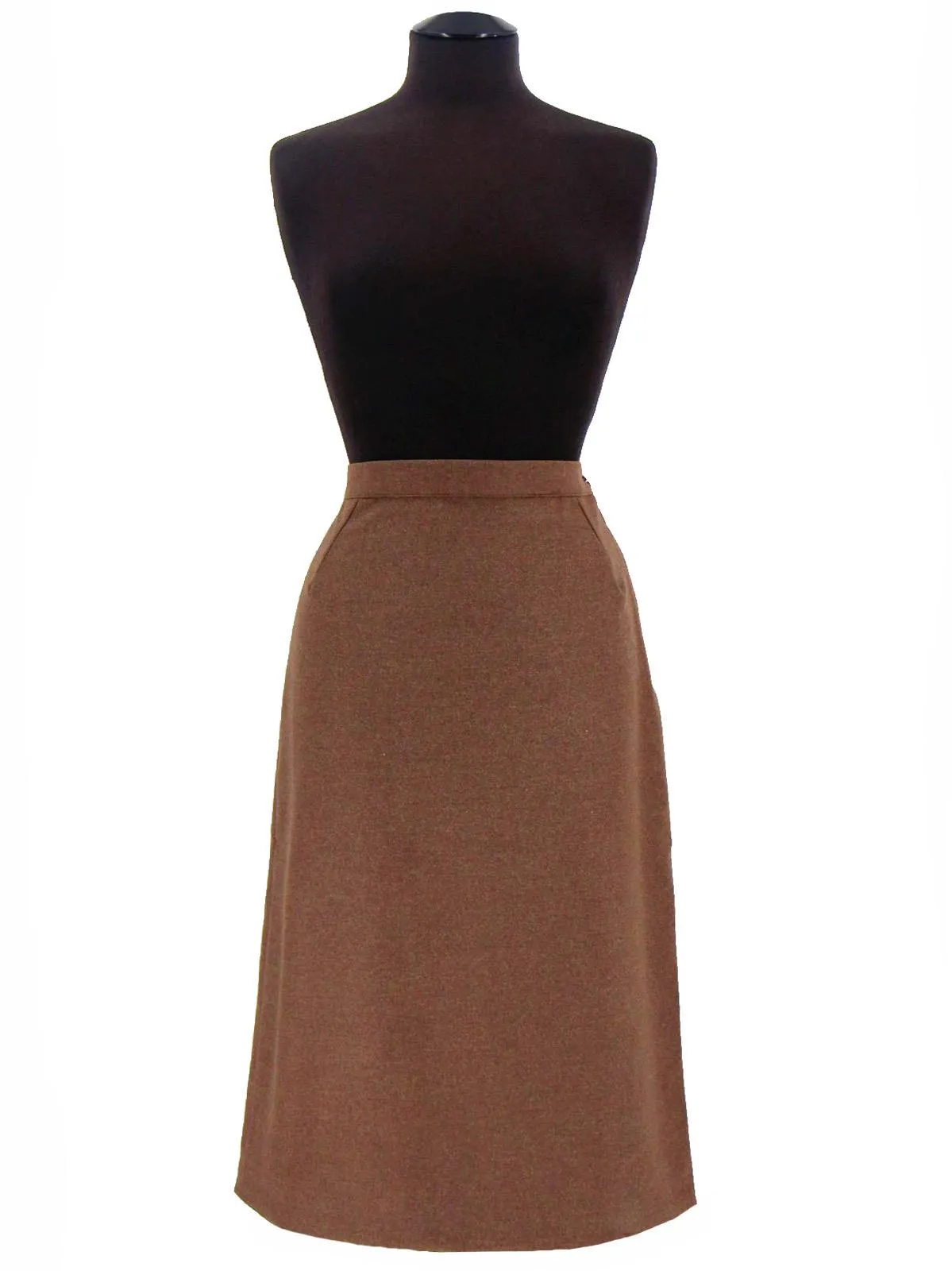 1940s Vintage Majestic Skirt Suit in Quail Brown