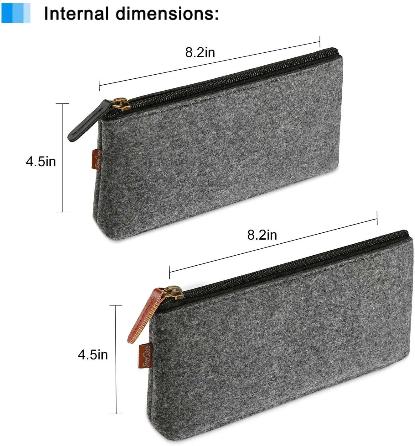 (2 Pack) Felt Pencil Bag | ProCase