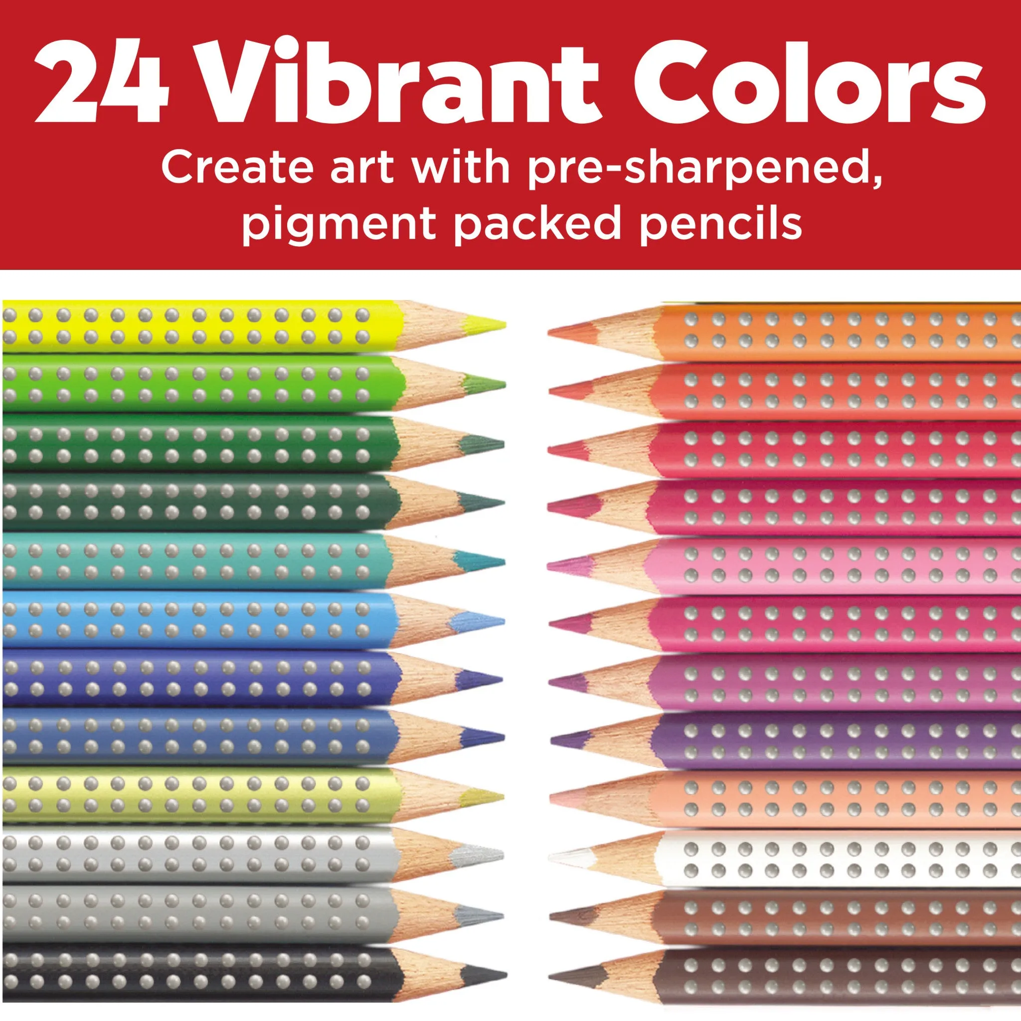 24 Grip Colored EcoPencils - #9121024