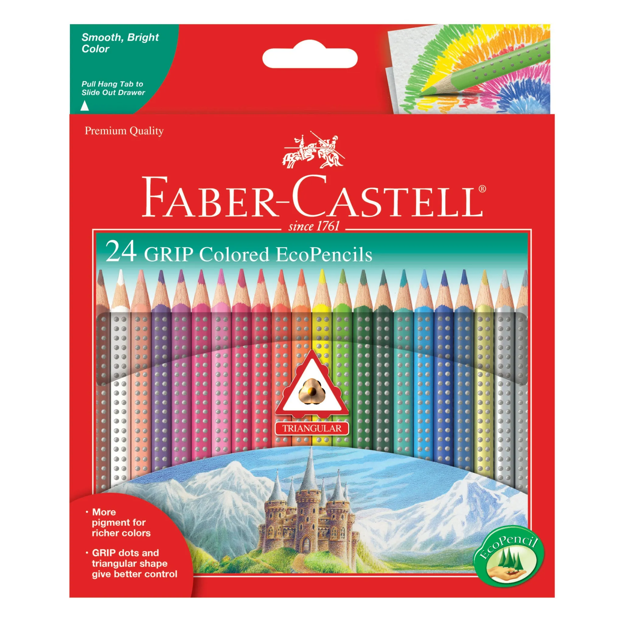 24 Grip Colored EcoPencils - #9121024