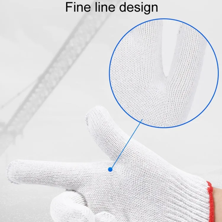 500G 12pairs Labor Protection Wear-Resistant Cotton Gloves Thickened Construction Site Work Gloves