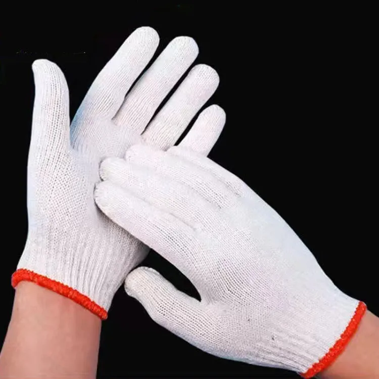 500G 12pairs Labor Protection Wear-Resistant Cotton Gloves Thickened Construction Site Work Gloves