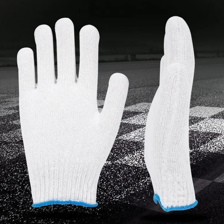 500G 12pairs Labor Protection Wear-Resistant Cotton Gloves Thickened Construction Site Work Gloves