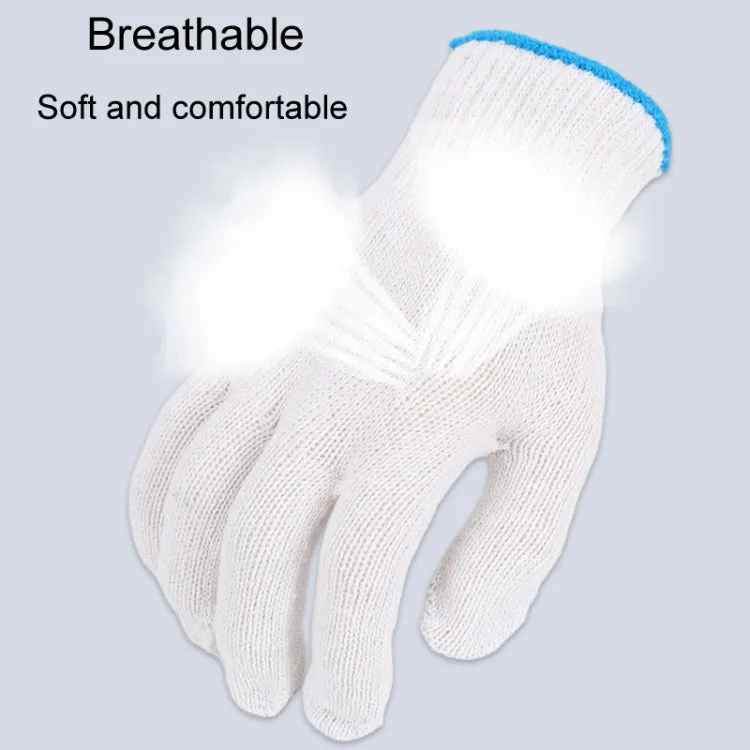 500G 12pairs Labor Protection Wear-Resistant Cotton Gloves Thickened Construction Site Work Gloves