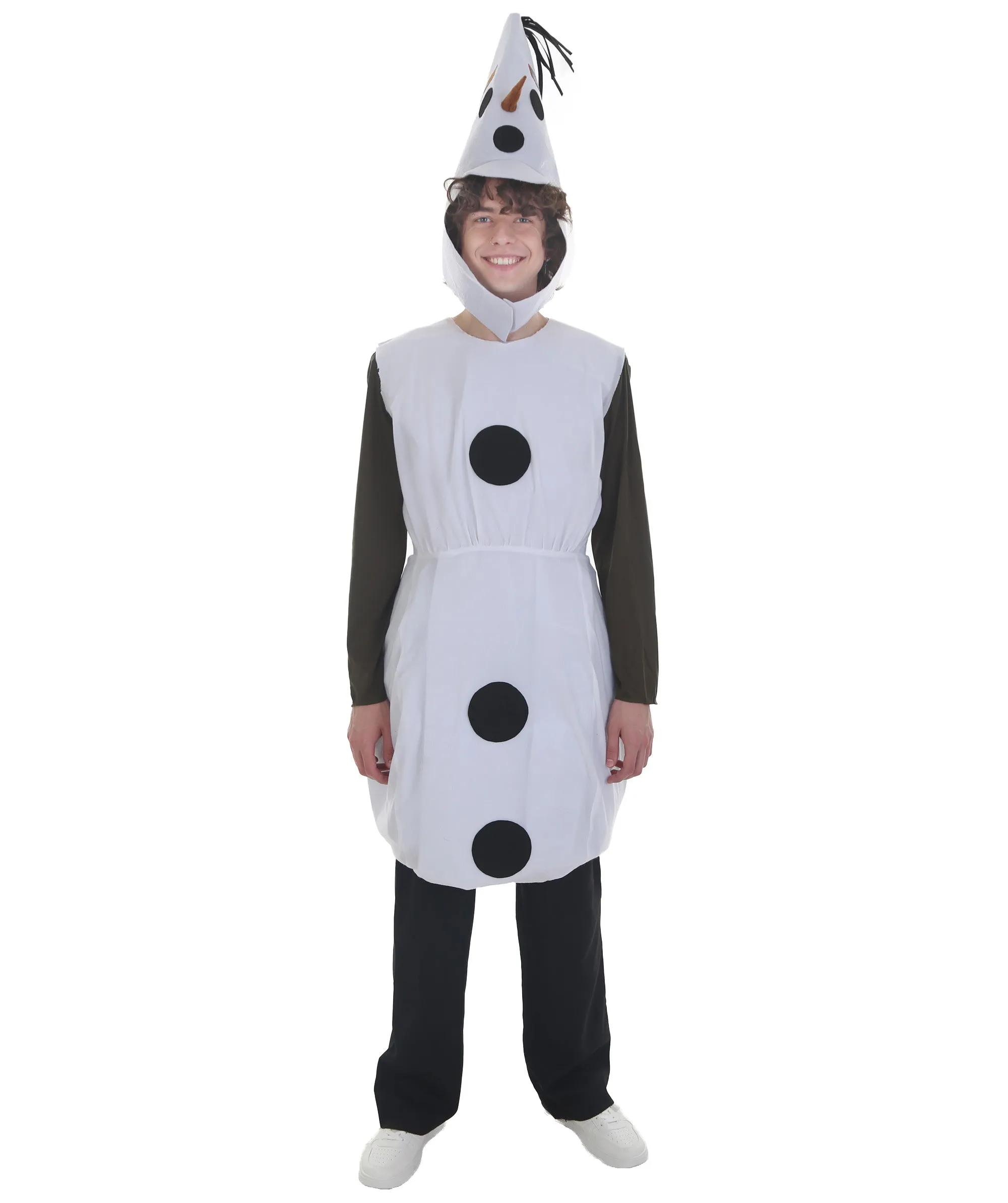 Adult Men's Snowman Holiday 3 Pc Costume | Multi Color Halloween Costumes