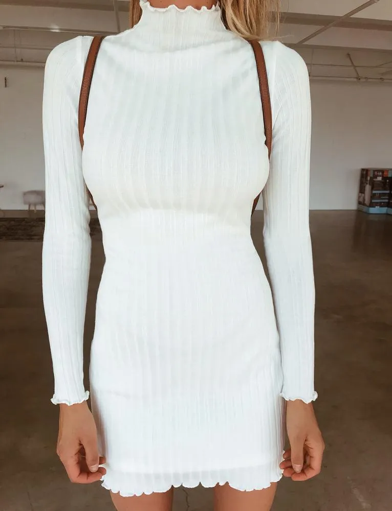 Alba Long Sleeve Dress - White
