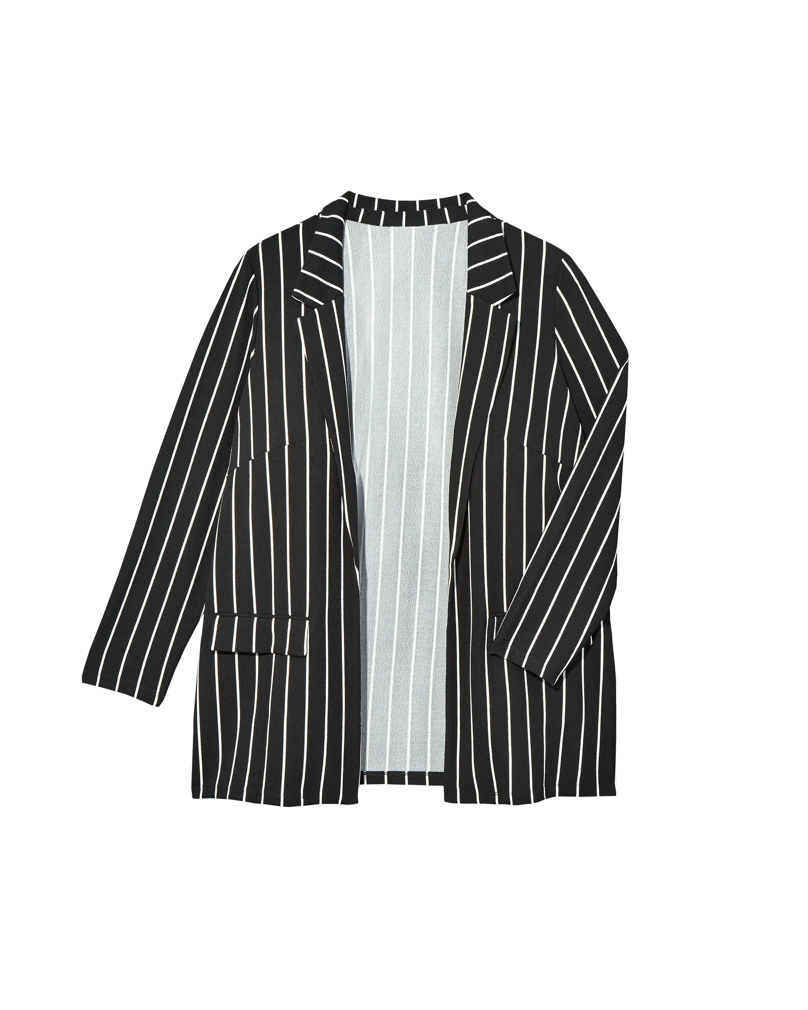 Alexandra Knit Blazer | Black / White