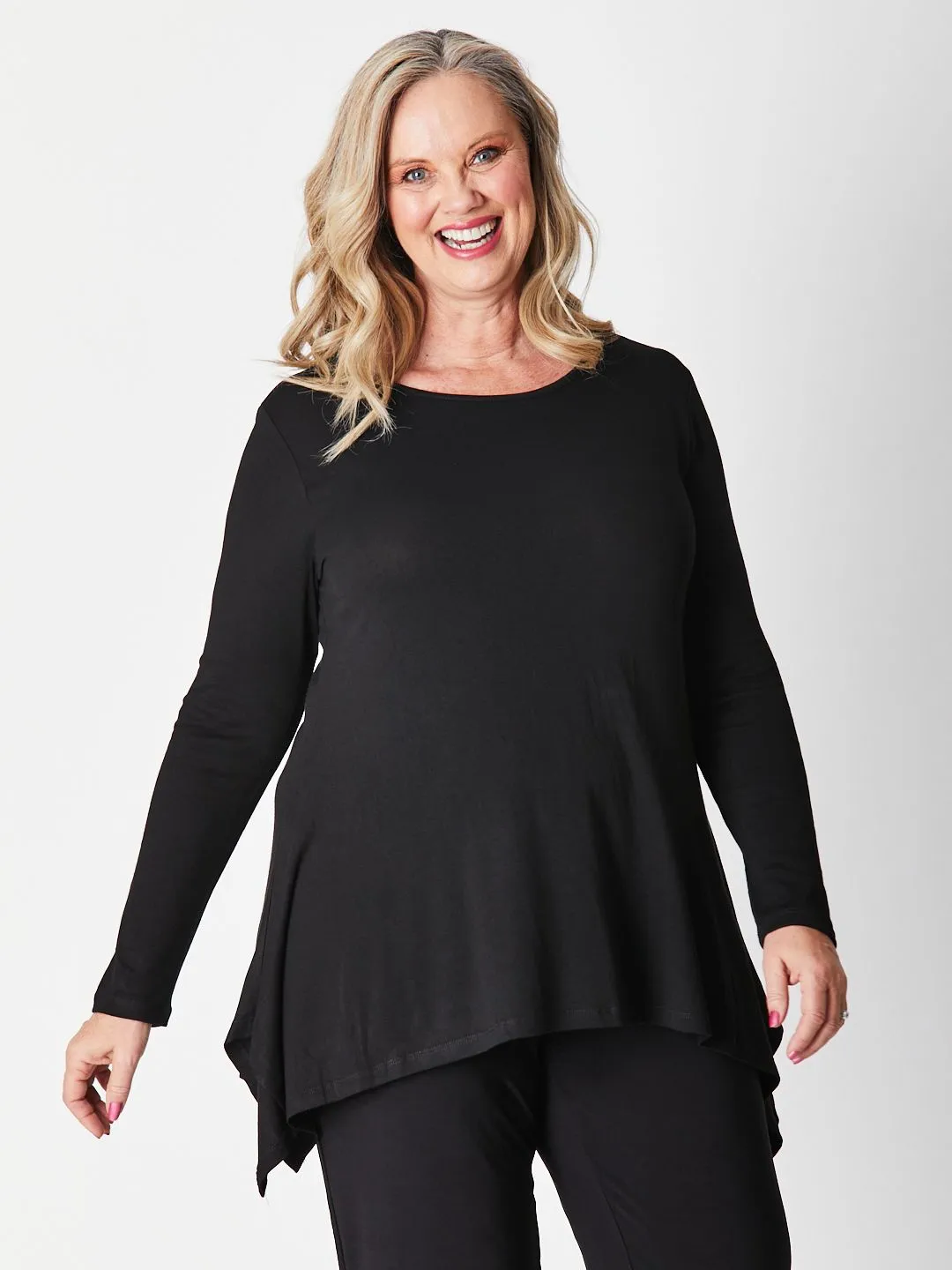 Andrea Winter Warmer Top - Black 26791-Sw