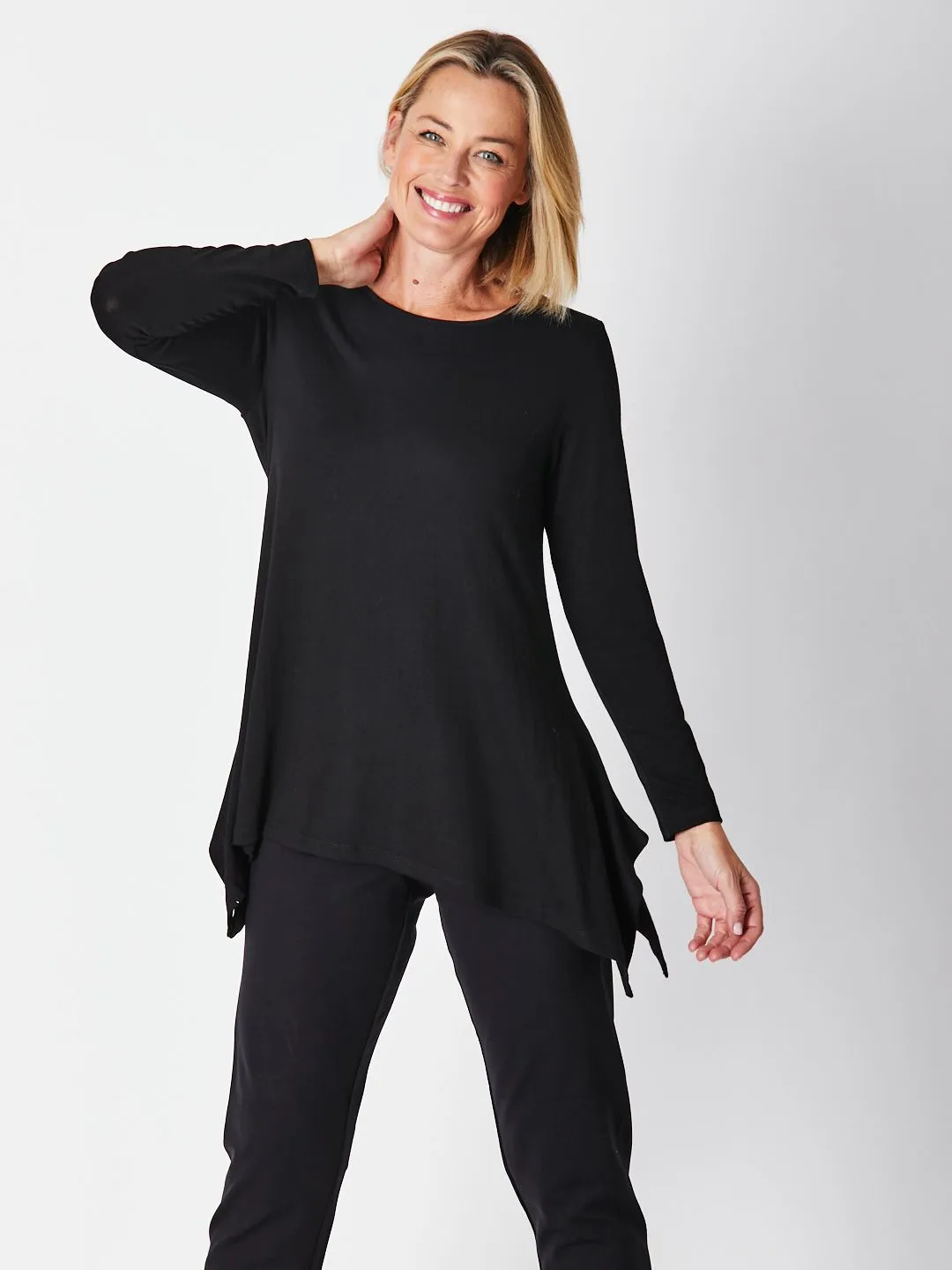 Andrea Winter Warmer Top - Black 26791-Sw