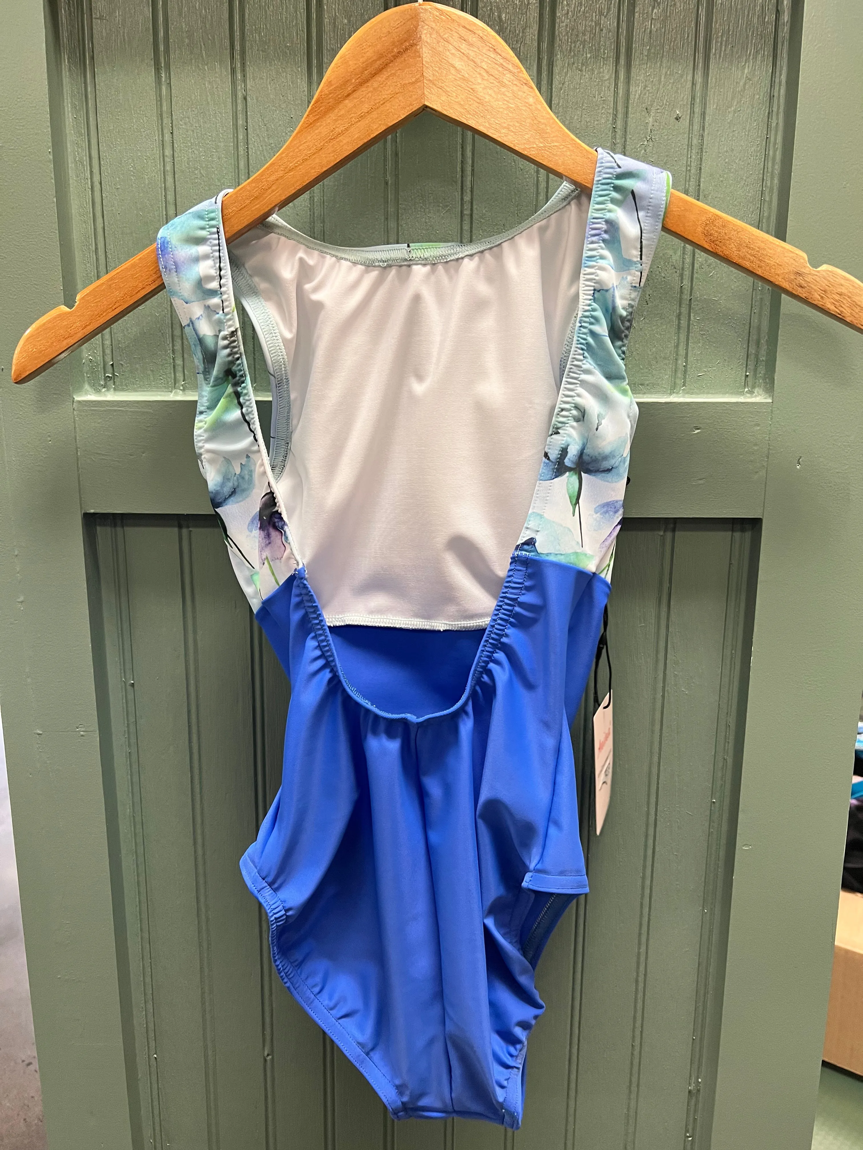 Anina Dancewear | Sophia Leotard | Blue Floral   Sedona Blue