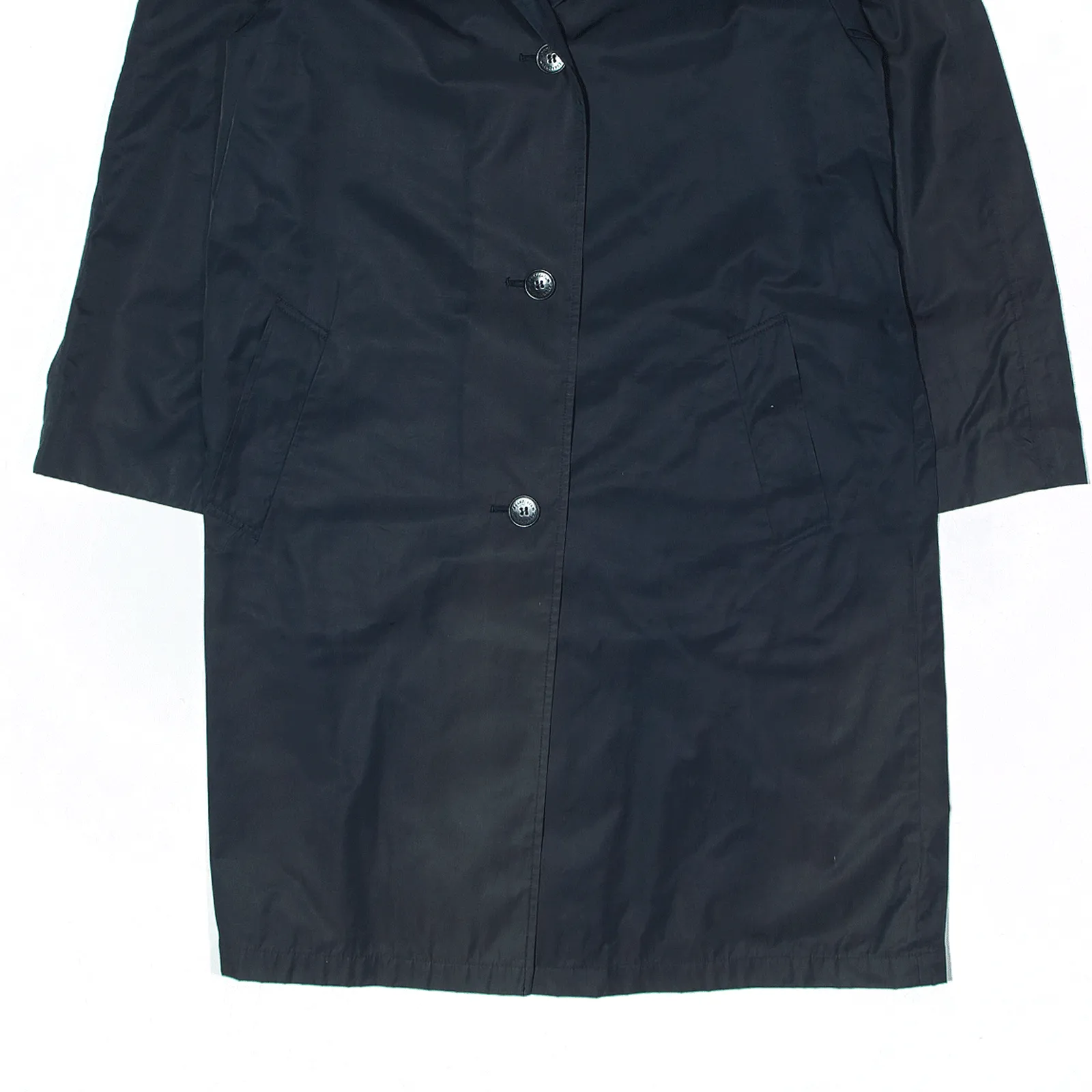 AQUASCUTUM Overcoat Coat Black Womens XL