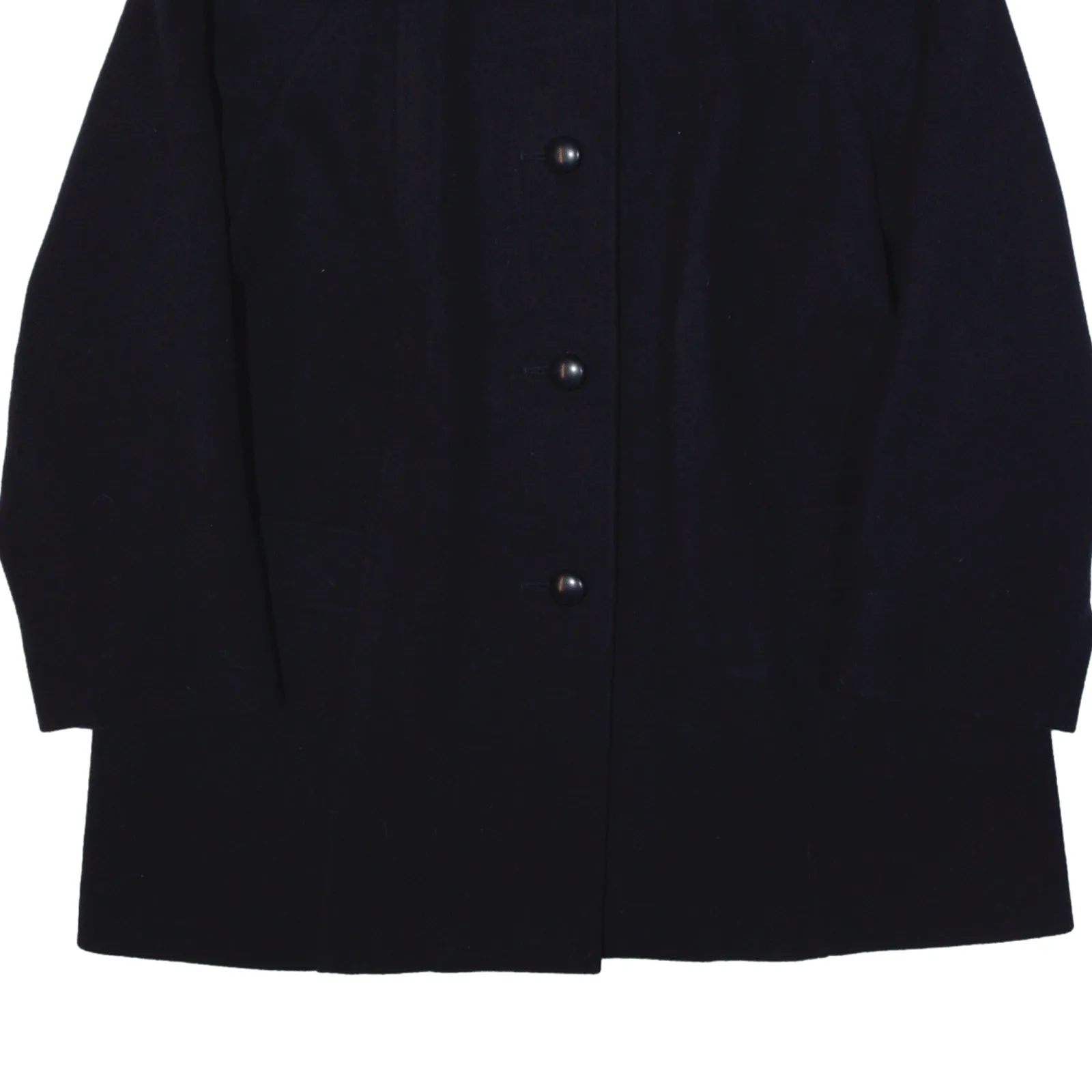 AQUASCUTUM Overcoat Coat Purple Wool 90s Womens L