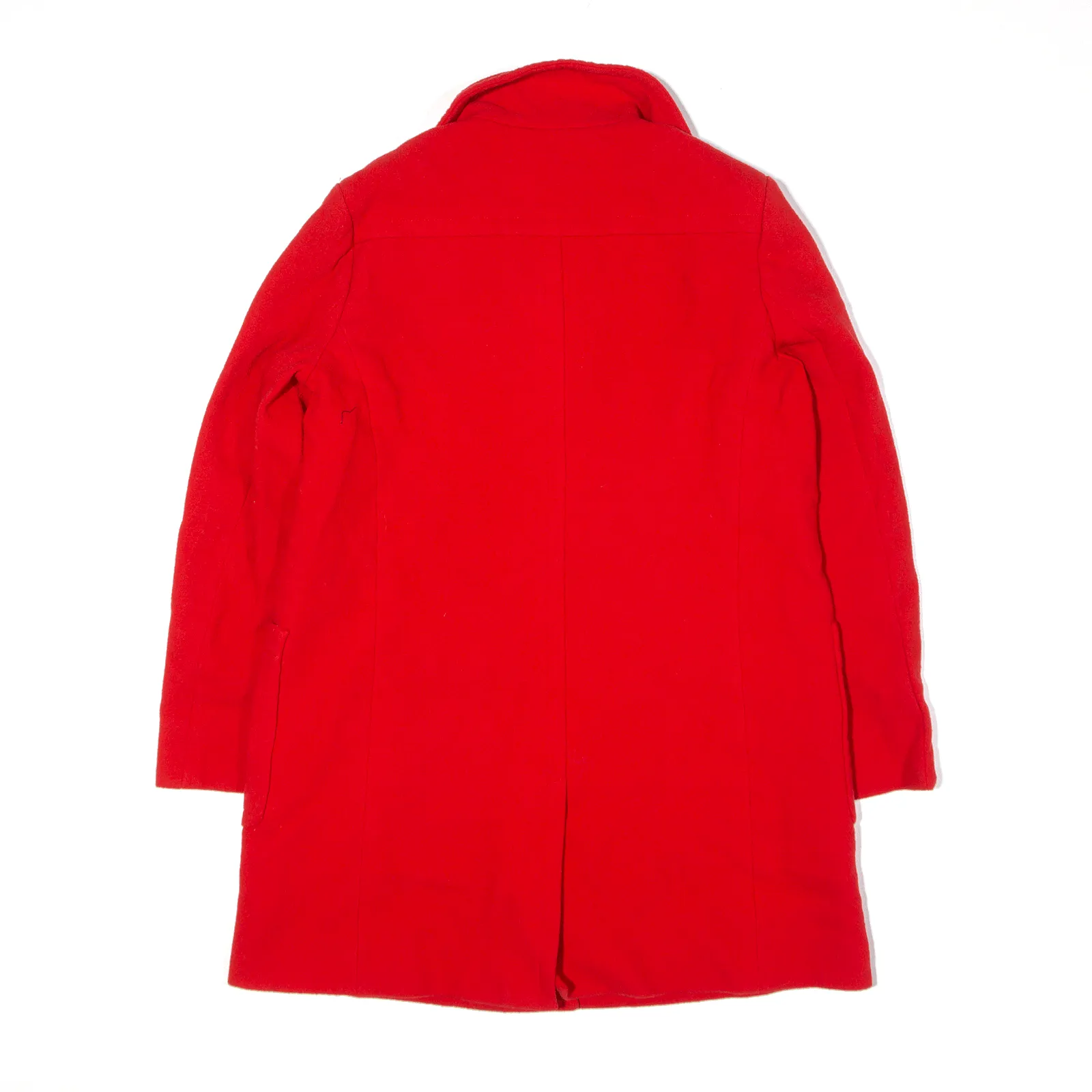 AQUASCUTUM Overcoat Coat Red Wool Womens UK 12