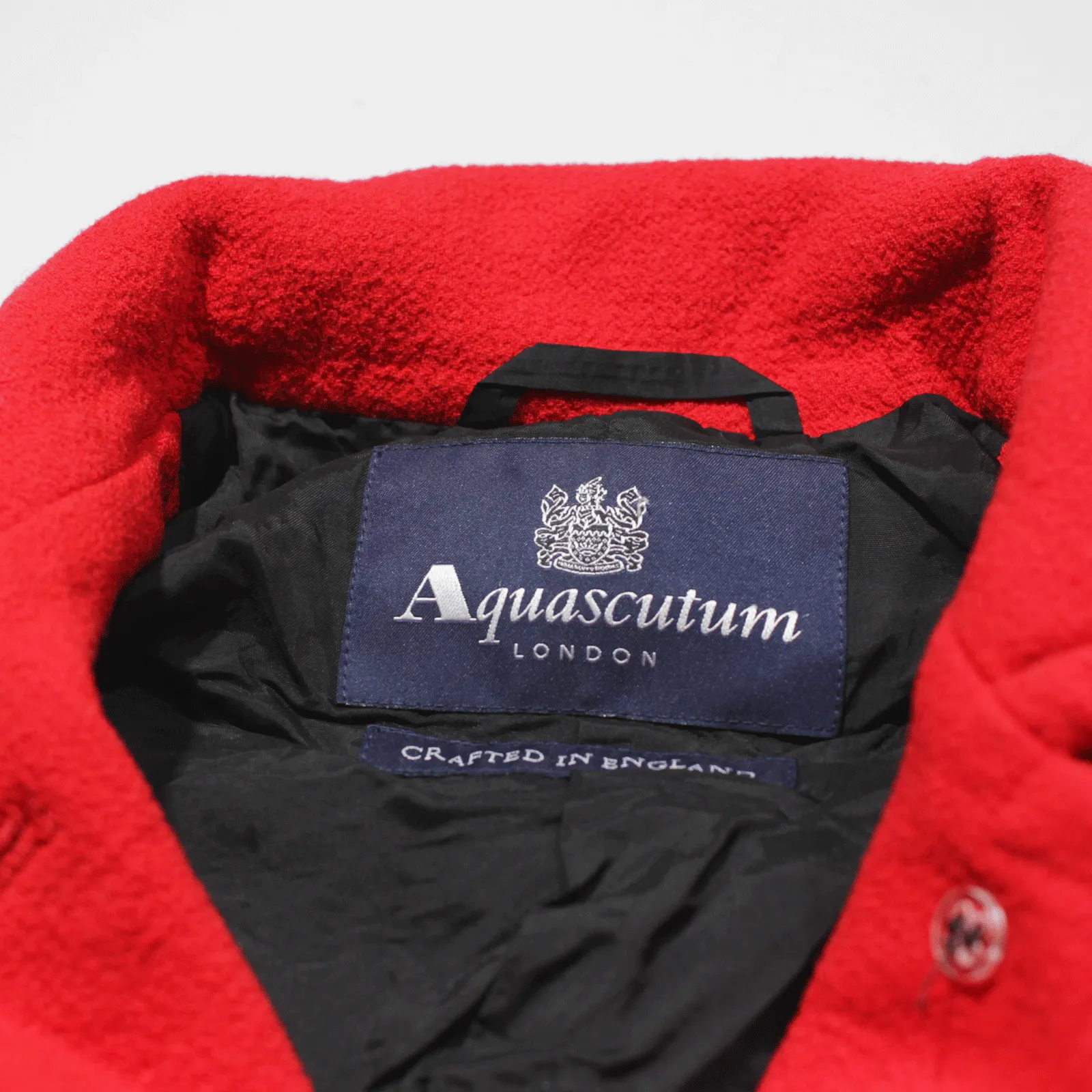 AQUASCUTUM Overcoat Coat Red Wool Womens UK 12