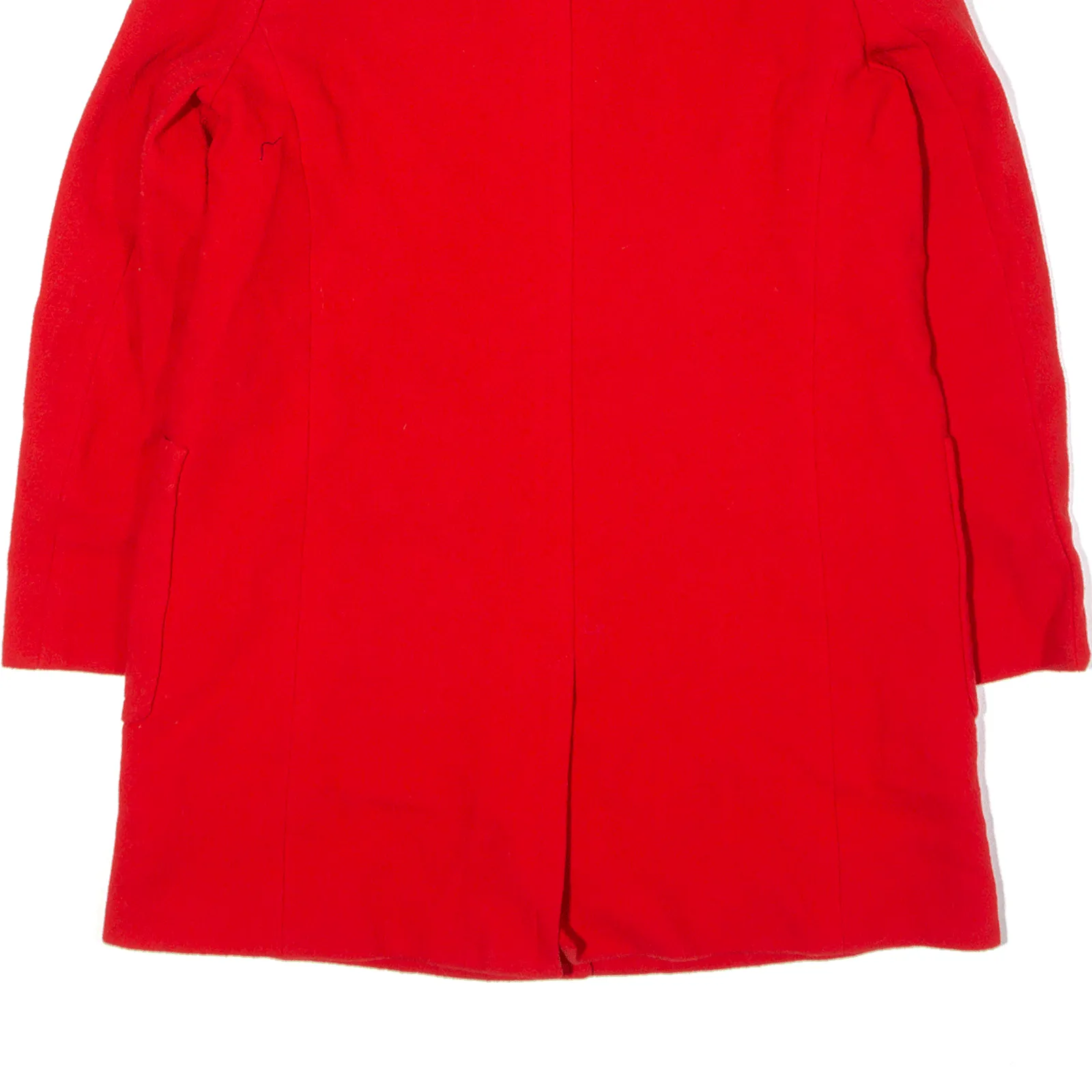 AQUASCUTUM Overcoat Coat Red Wool Womens UK 12
