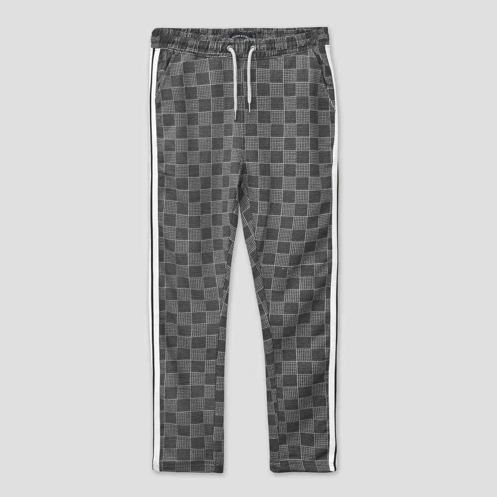Archer & Finch Men's Check Design Strips Jogger Pants