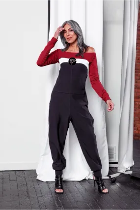 Atlanta Falcons Color Block Jumpsuit
