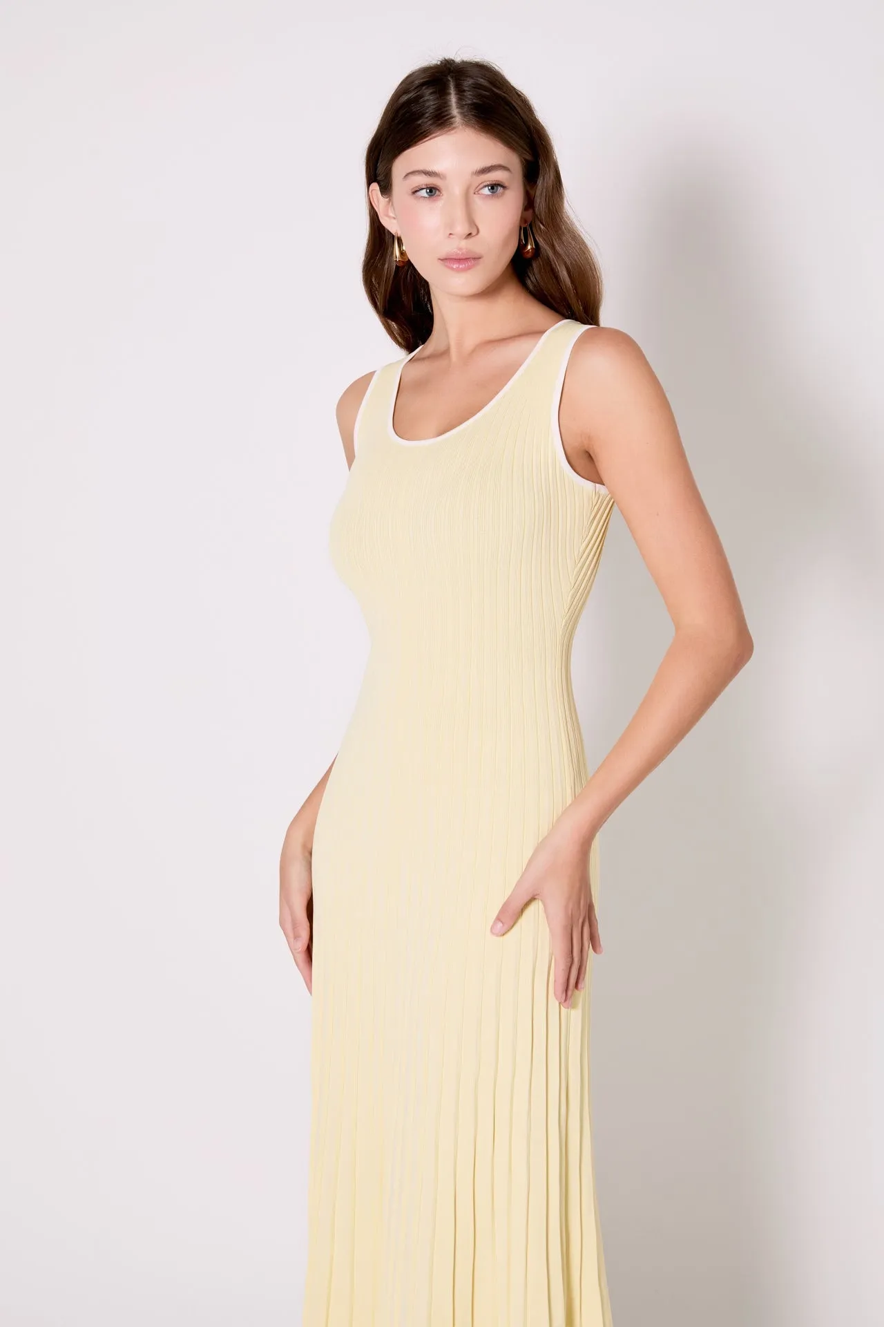 Bailee Ribbed Knit Sleeveless Maxi Dress