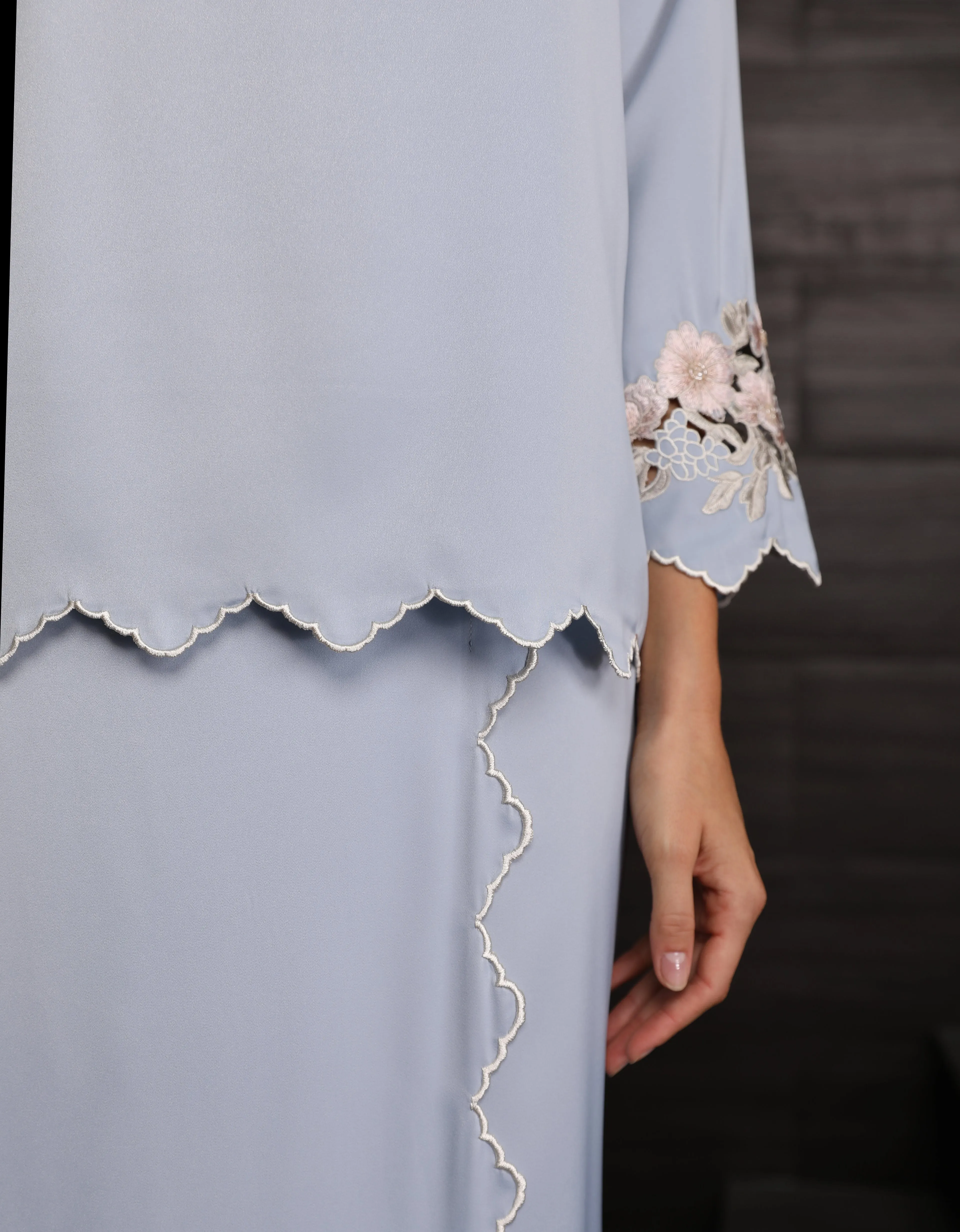BAJU KURUNG KEDAH AIVEE (ARCTIC ICE)