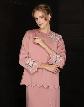 BAJU KURUNG KEDAH AIVEE (ROSE PEACH)