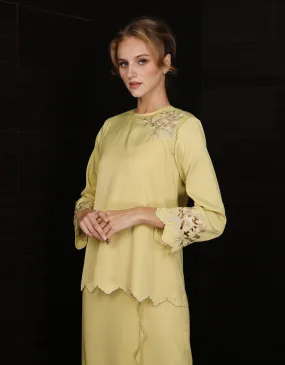 BAJU KURUNG KEDAH AIVEE (SWEET YELLOW)