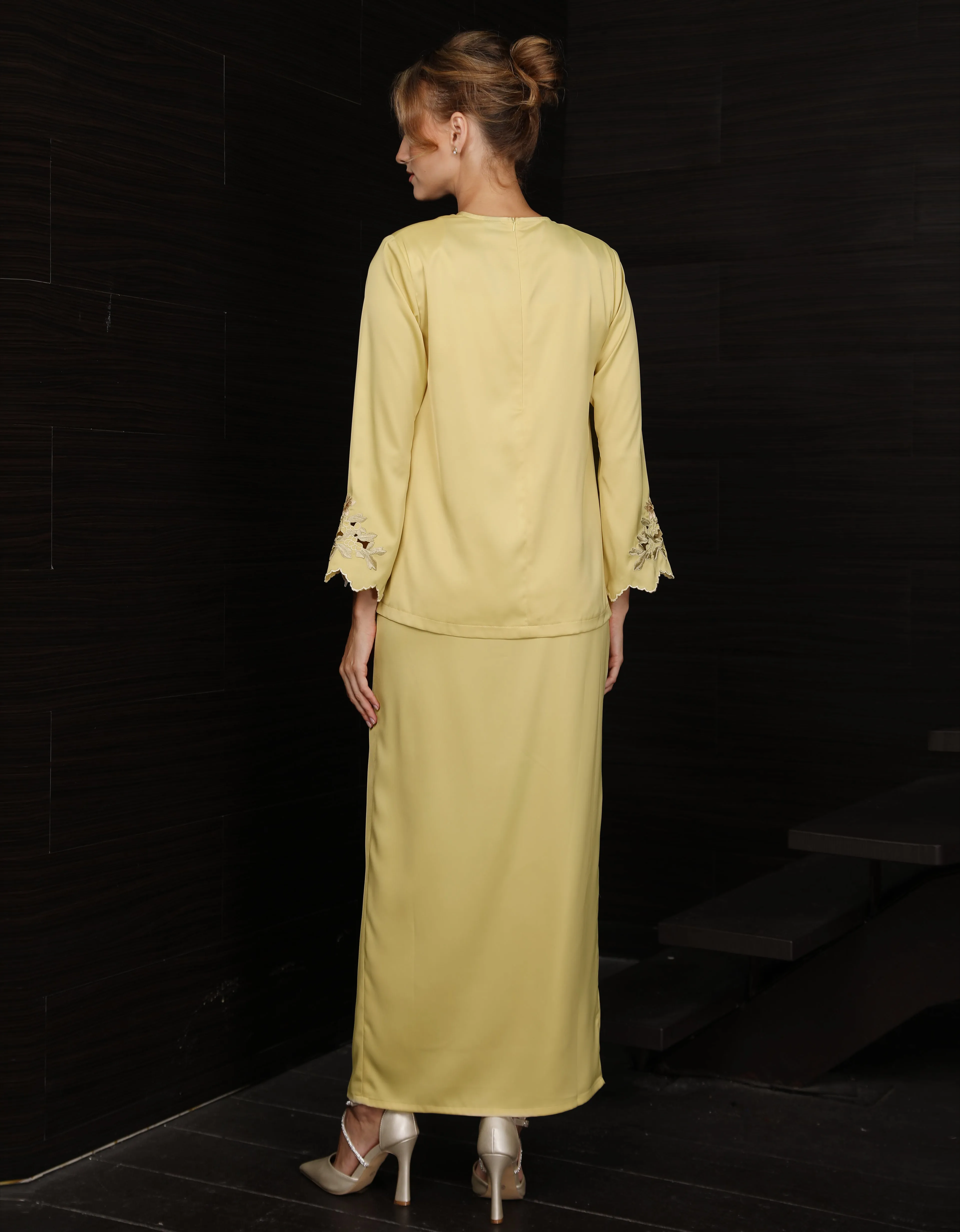 BAJU KURUNG KEDAH AIVEE (SWEET YELLOW)