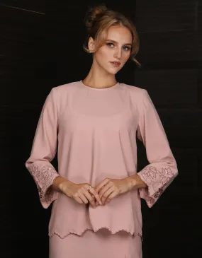 BAJU KURUNG KEDAH CHALINA (DUSTY PINK)