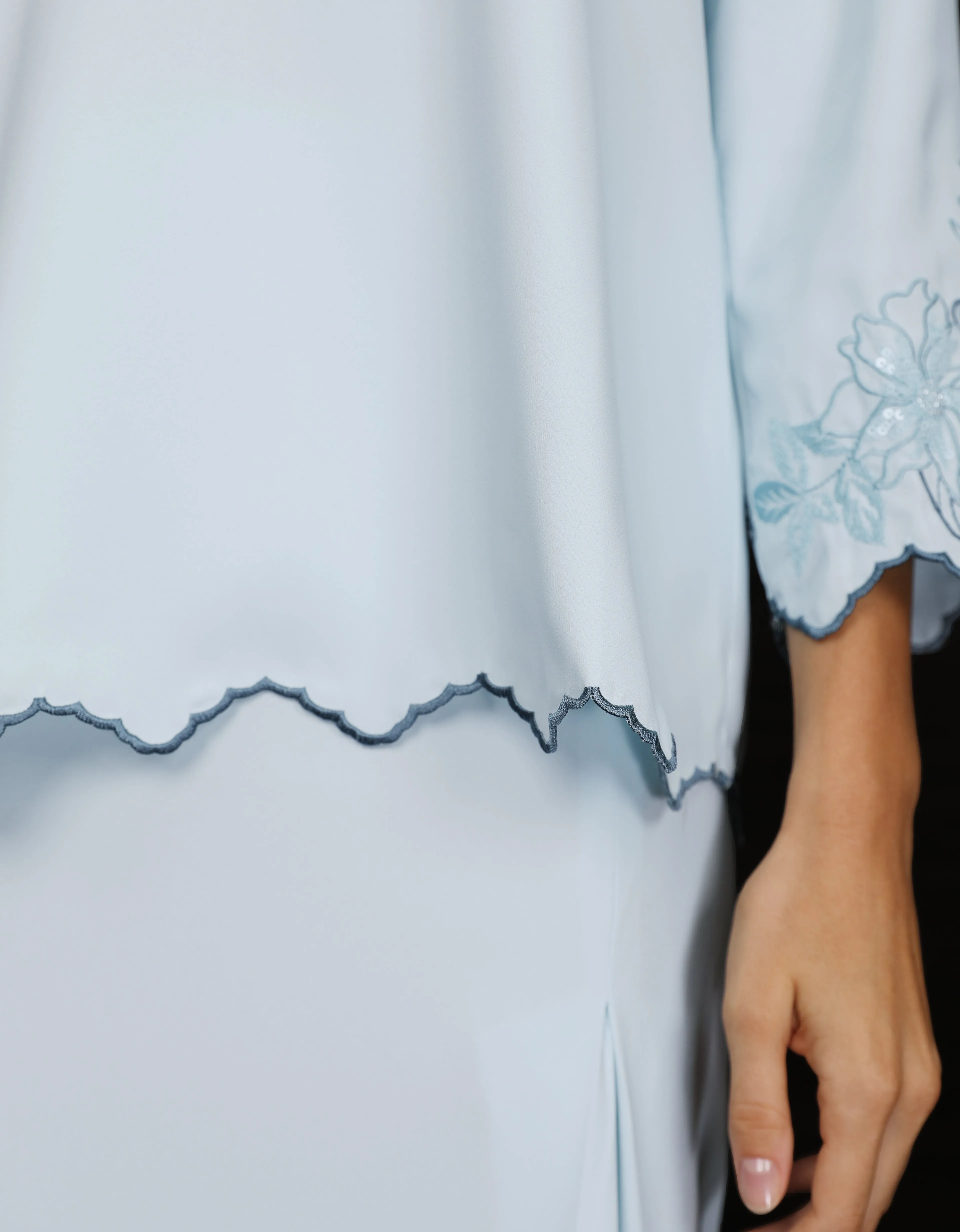 BAJU KURUNG KEDAH CHALINA (LIGHT BLUE)