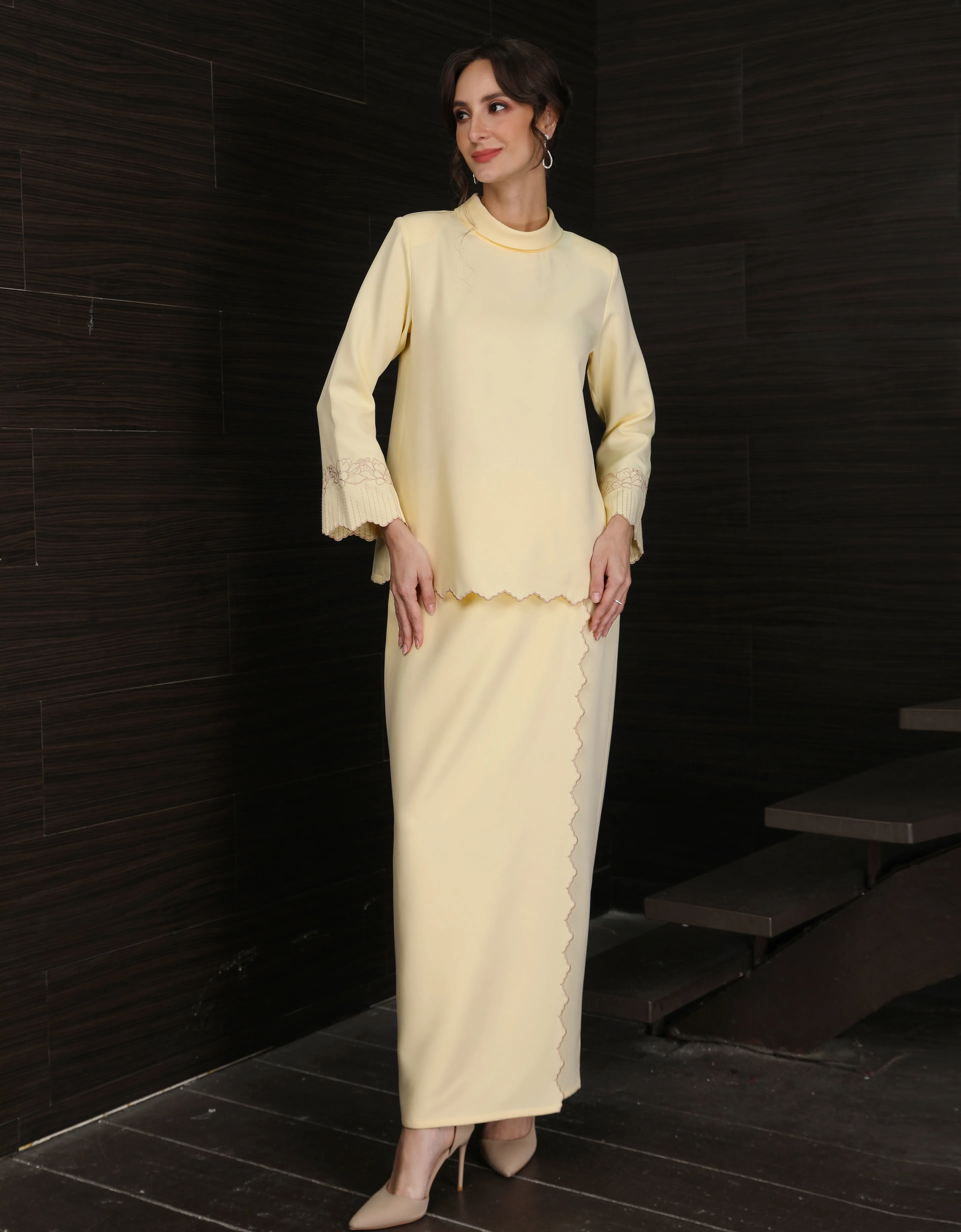 BAJU KURUNG KEDAH DOVIE (SWEET YELLOW)