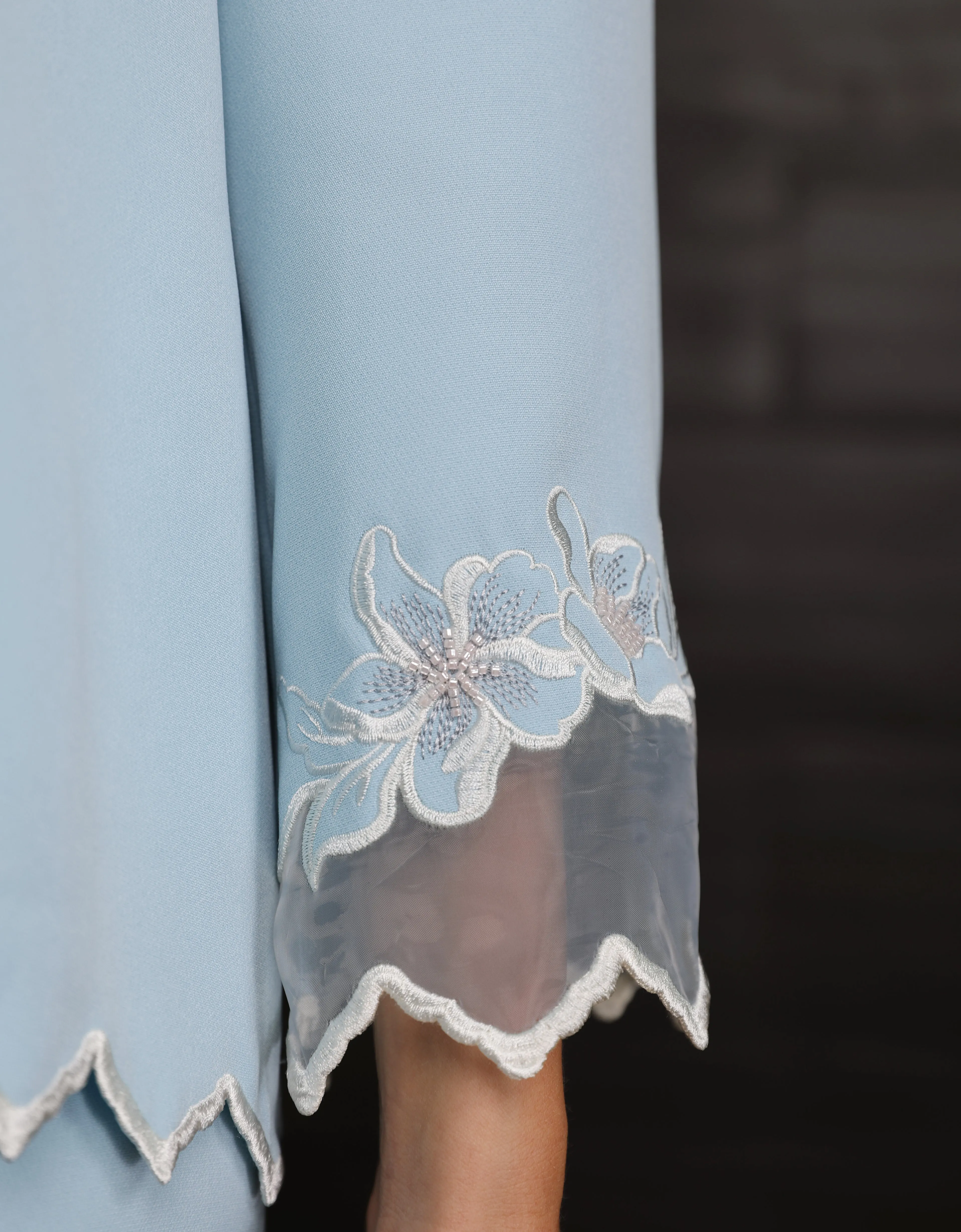 BAJU KURUNG KEDAH LAURA (CAROLINA BLUE)