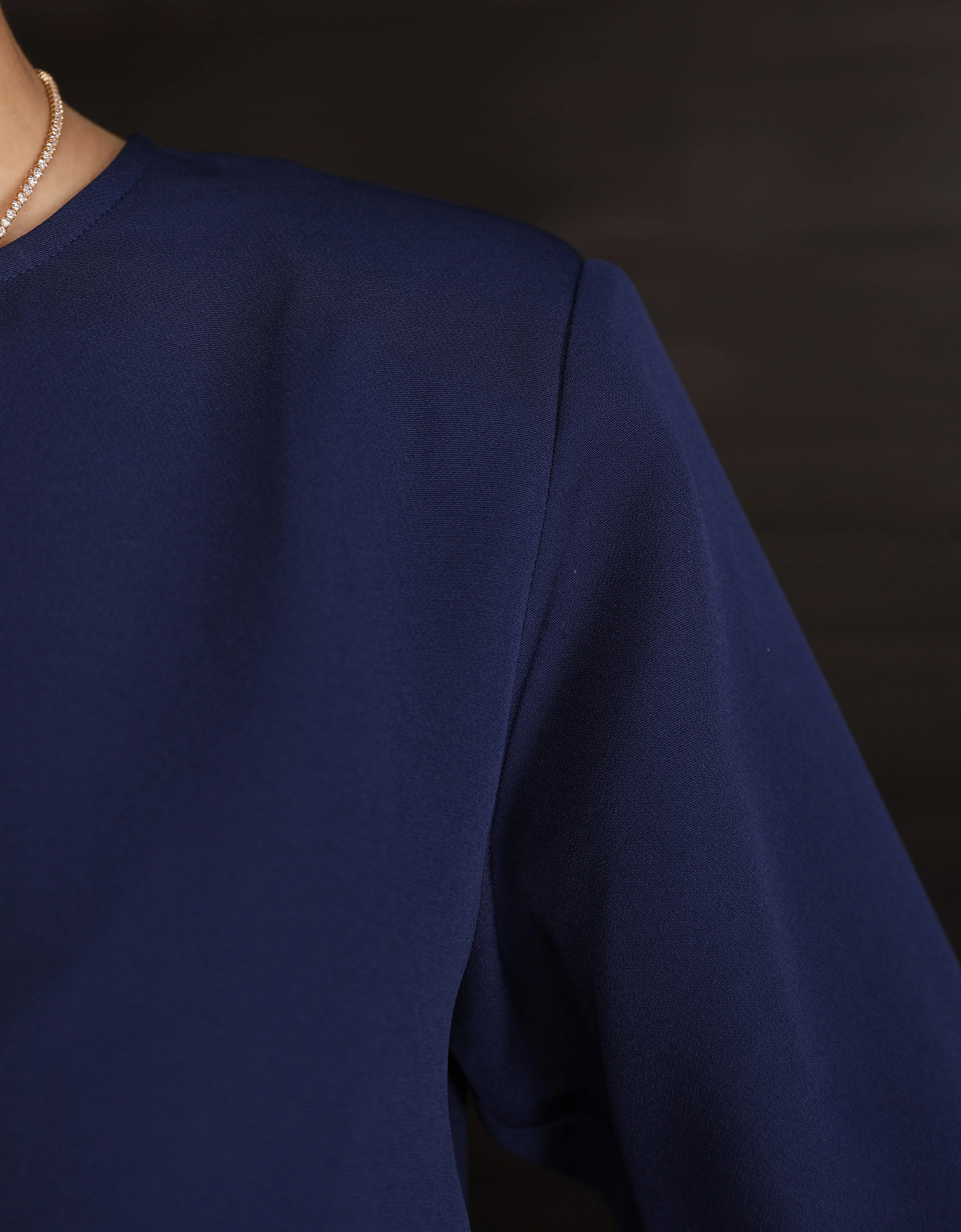 BAJU KURUNG KEDAH MAILEA (NAVY BLUE)