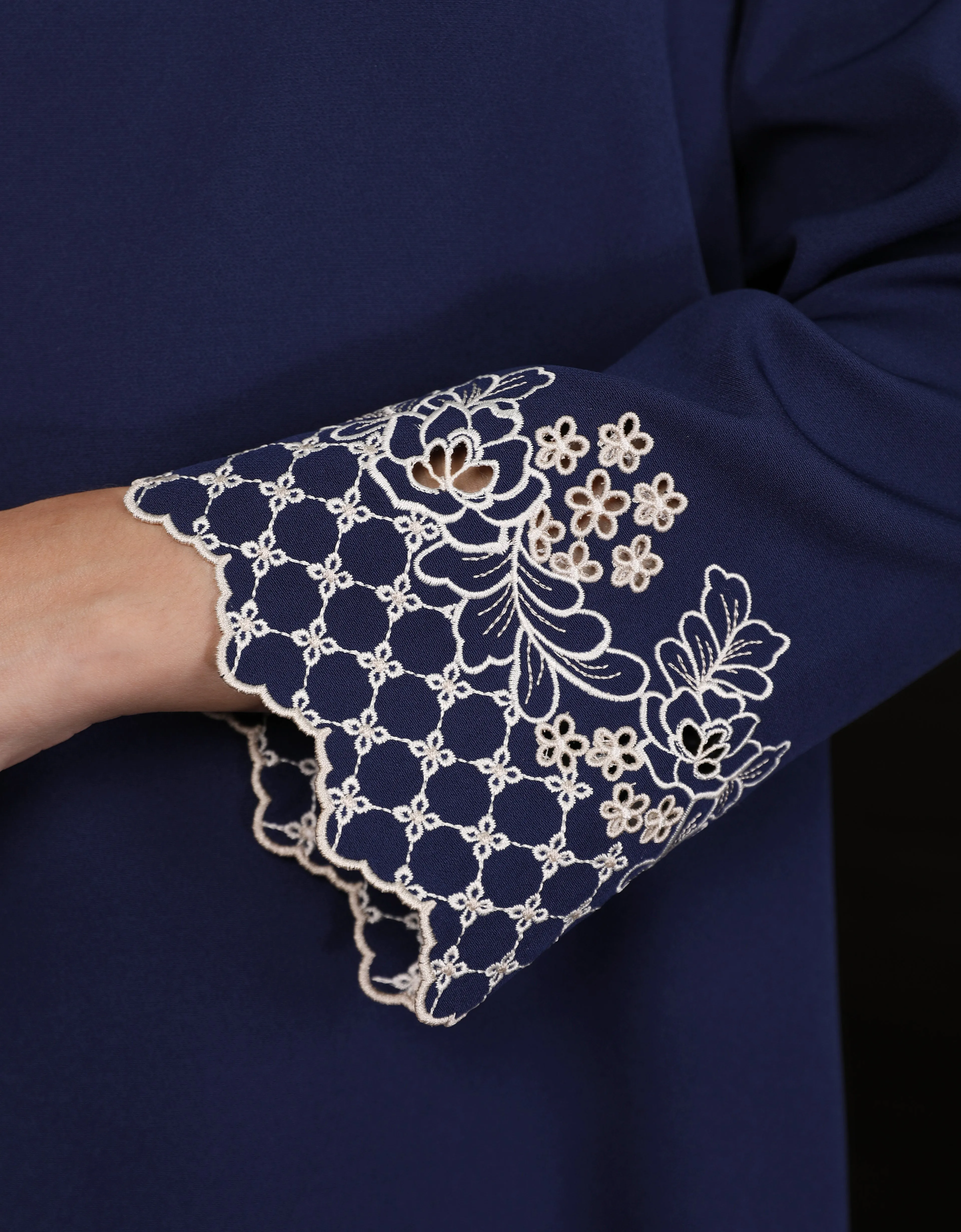 BAJU KURUNG KEDAH MAILEA (NAVY BLUE)