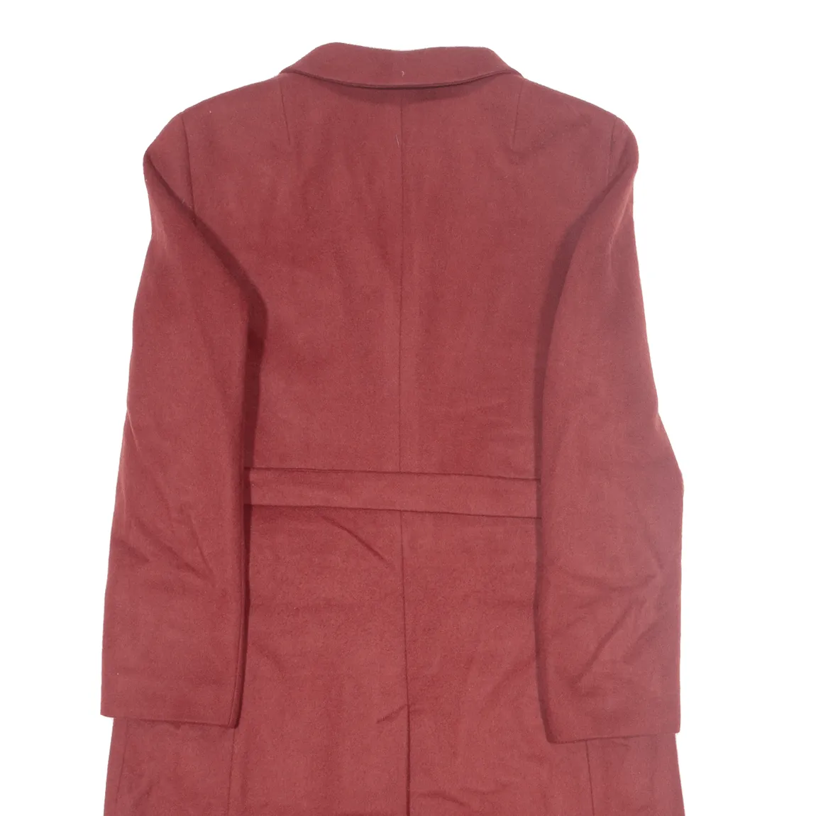 BALLY Womens Overcoat Coat Red Wool M