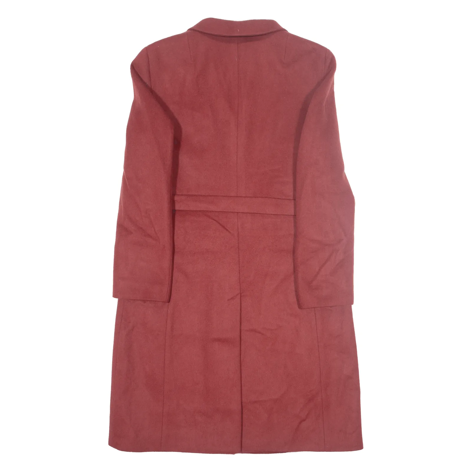 BALLY Womens Overcoat Coat Red Wool M