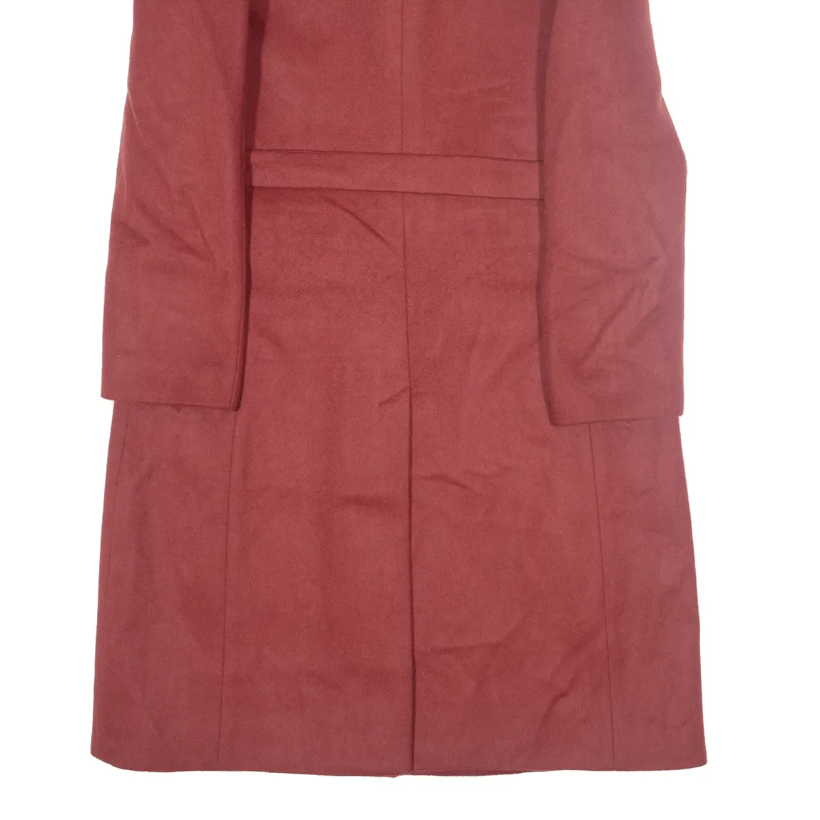 BALLY Womens Overcoat Coat Red Wool M