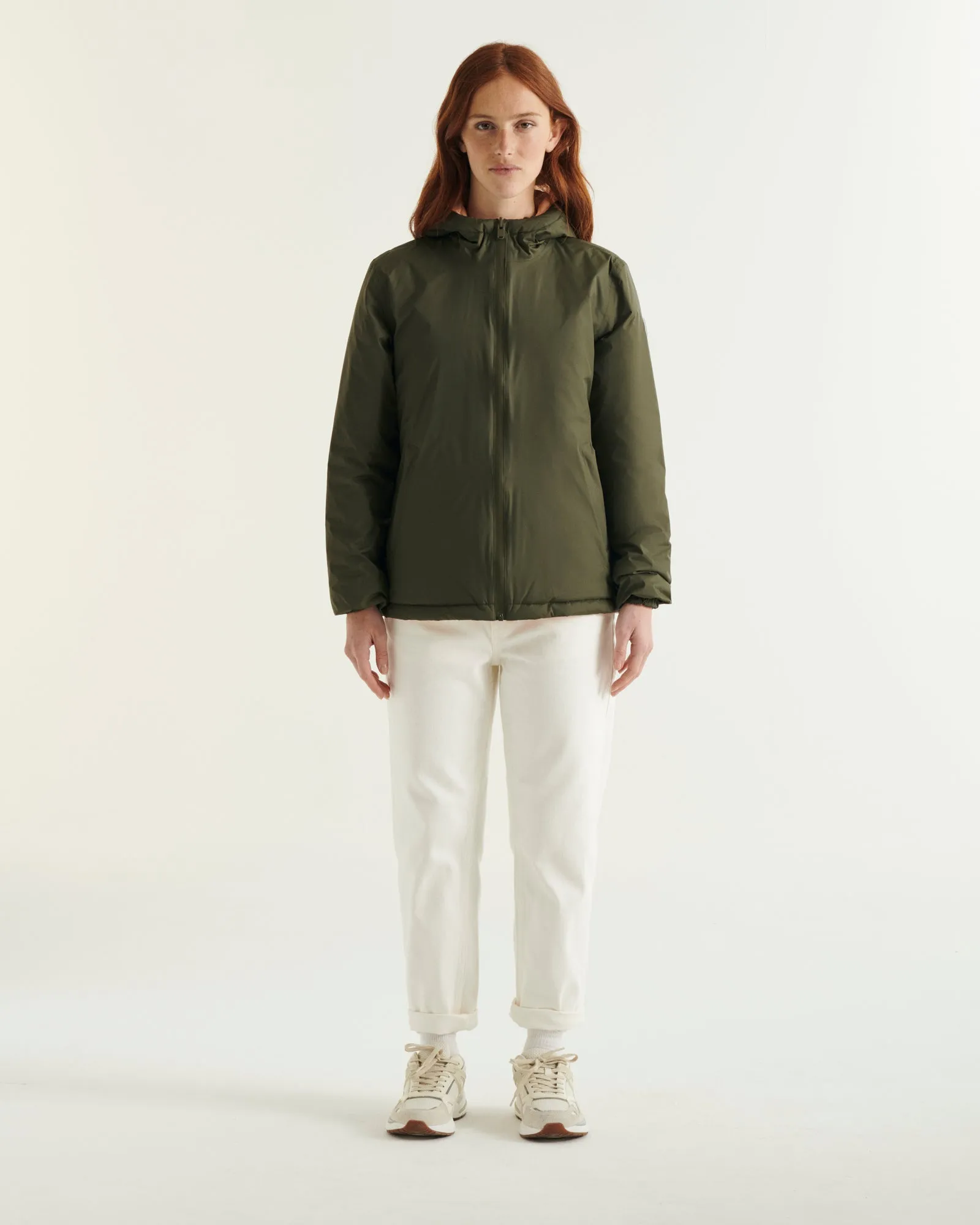 Bangkok 2.0 Ultralight reversible hooded winter jacket Army/Blush
