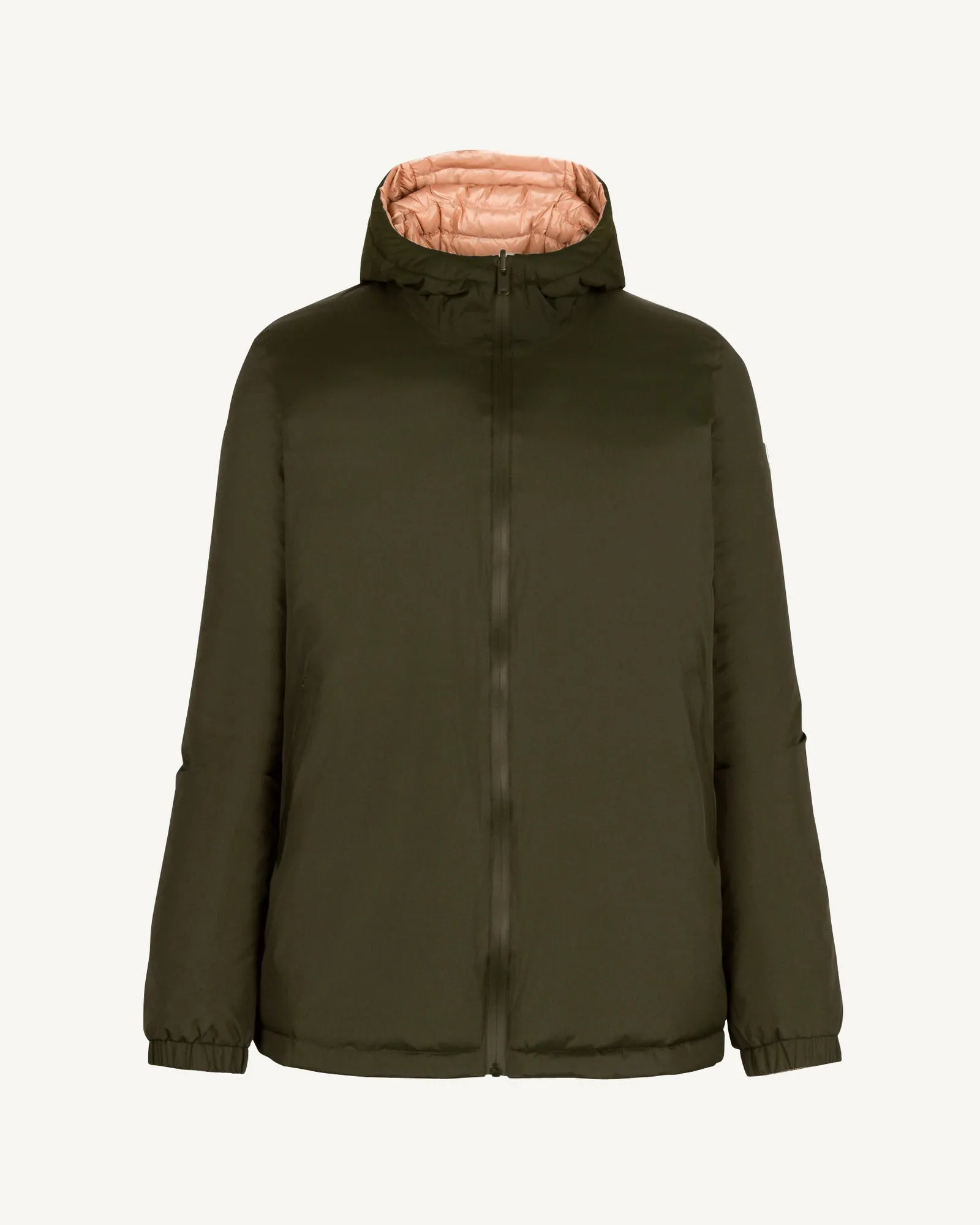 Bangkok 2.0 Ultralight reversible hooded winter jacket Army/Blush