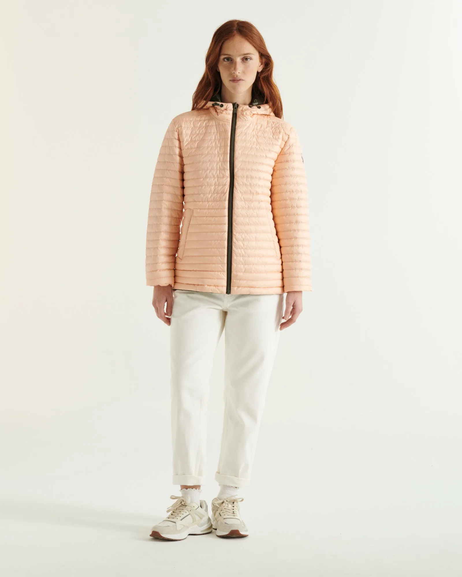 Bangkok 2.0 Ultralight reversible hooded winter jacket Army/Blush