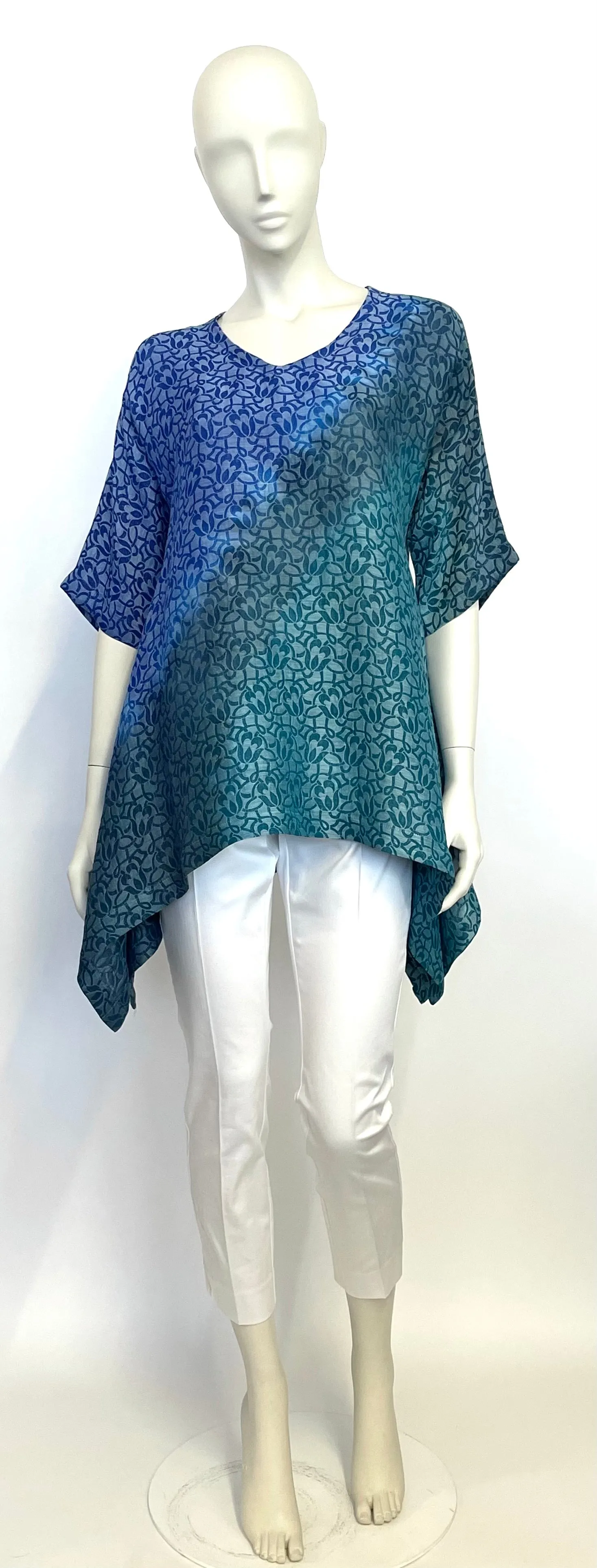 Beach Brocade Swallowtail Tunic