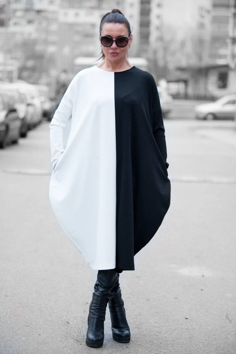 Black & White Cotton Tunic TAMARA
