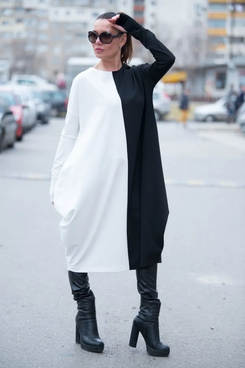Black & White Cotton Tunic TAMARA
