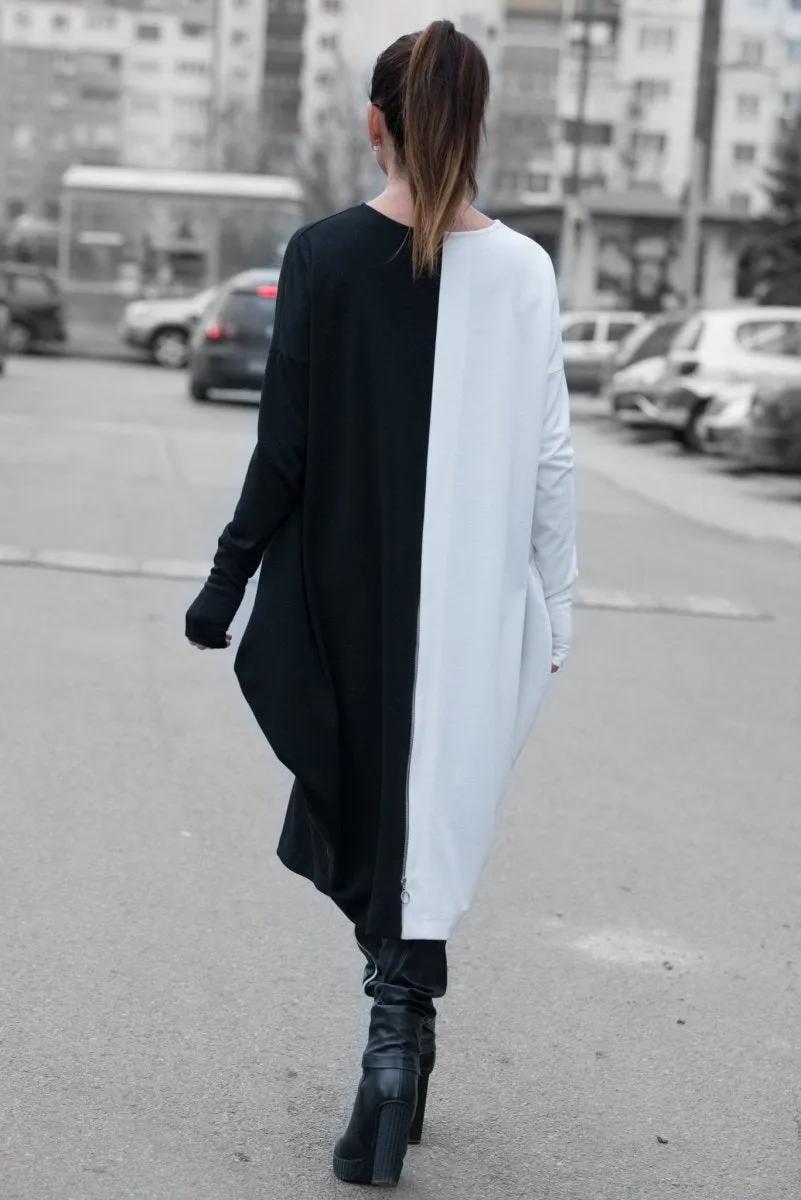 Black & White Cotton Tunic TAMARA