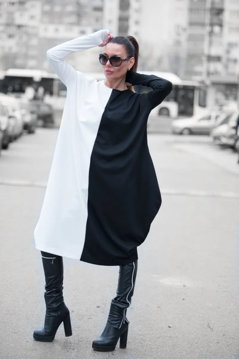 Black & White Cotton Tunic TAMARA