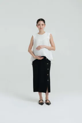 Black Knit Maternity Skirt