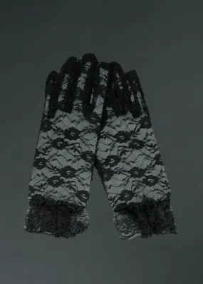 Black Lace Gothic Gloves