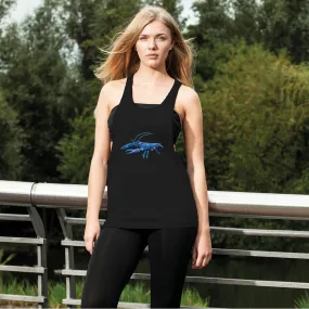 Blue Crawfish Women's Loose Racerback Tank Top