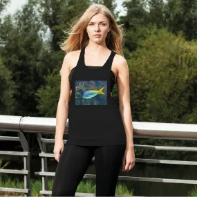 BlueYellowFish Women's Loose Racerback Tank Top